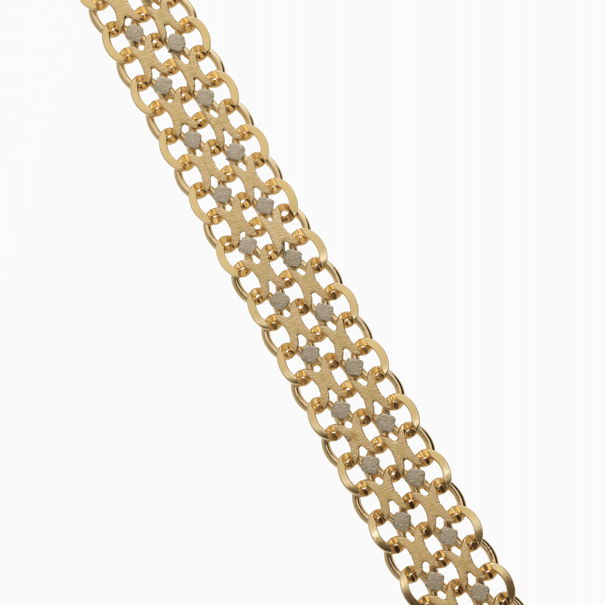Bracelet X-link 28.42g 18K gold