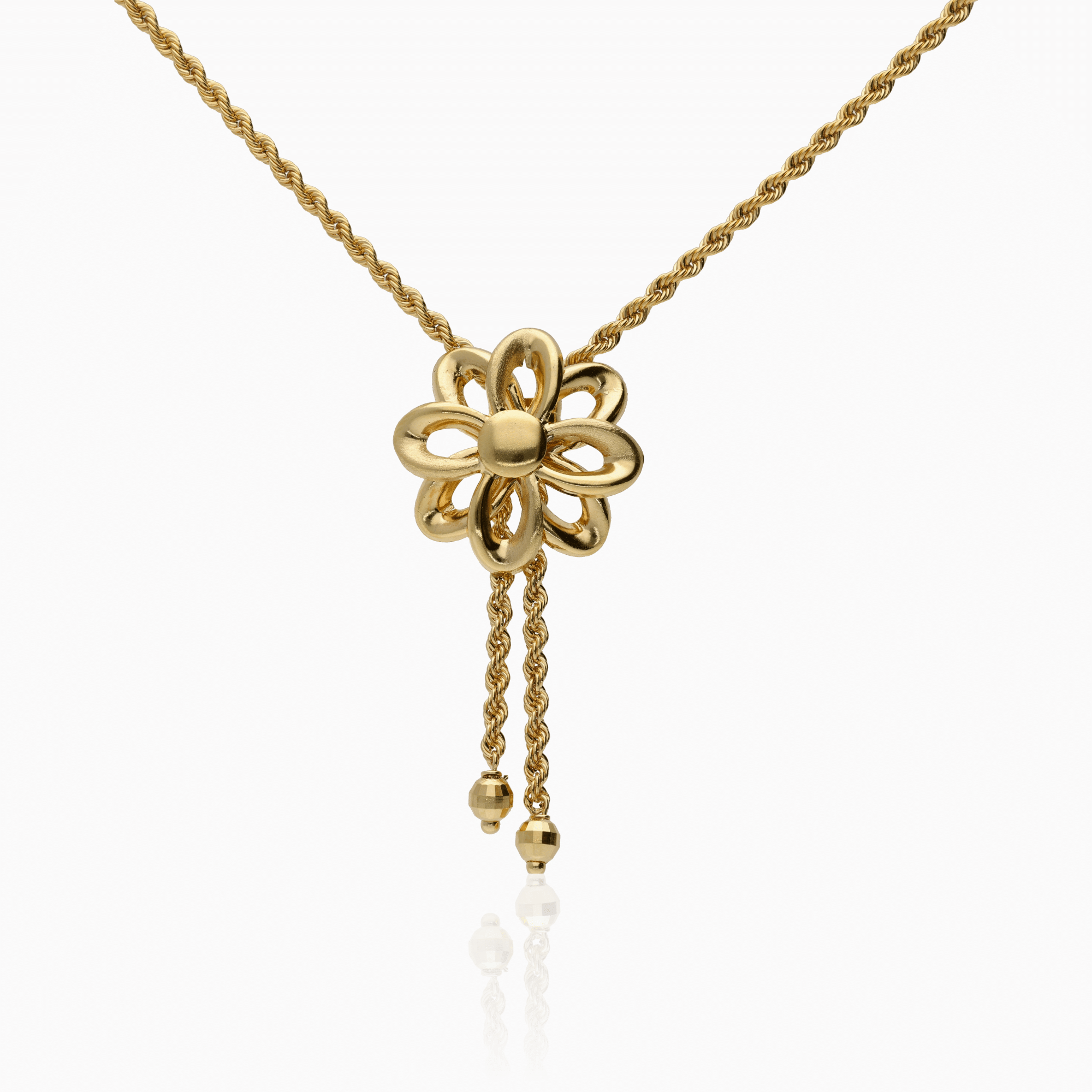 Rope chain with pendant 5.72g 18K gold