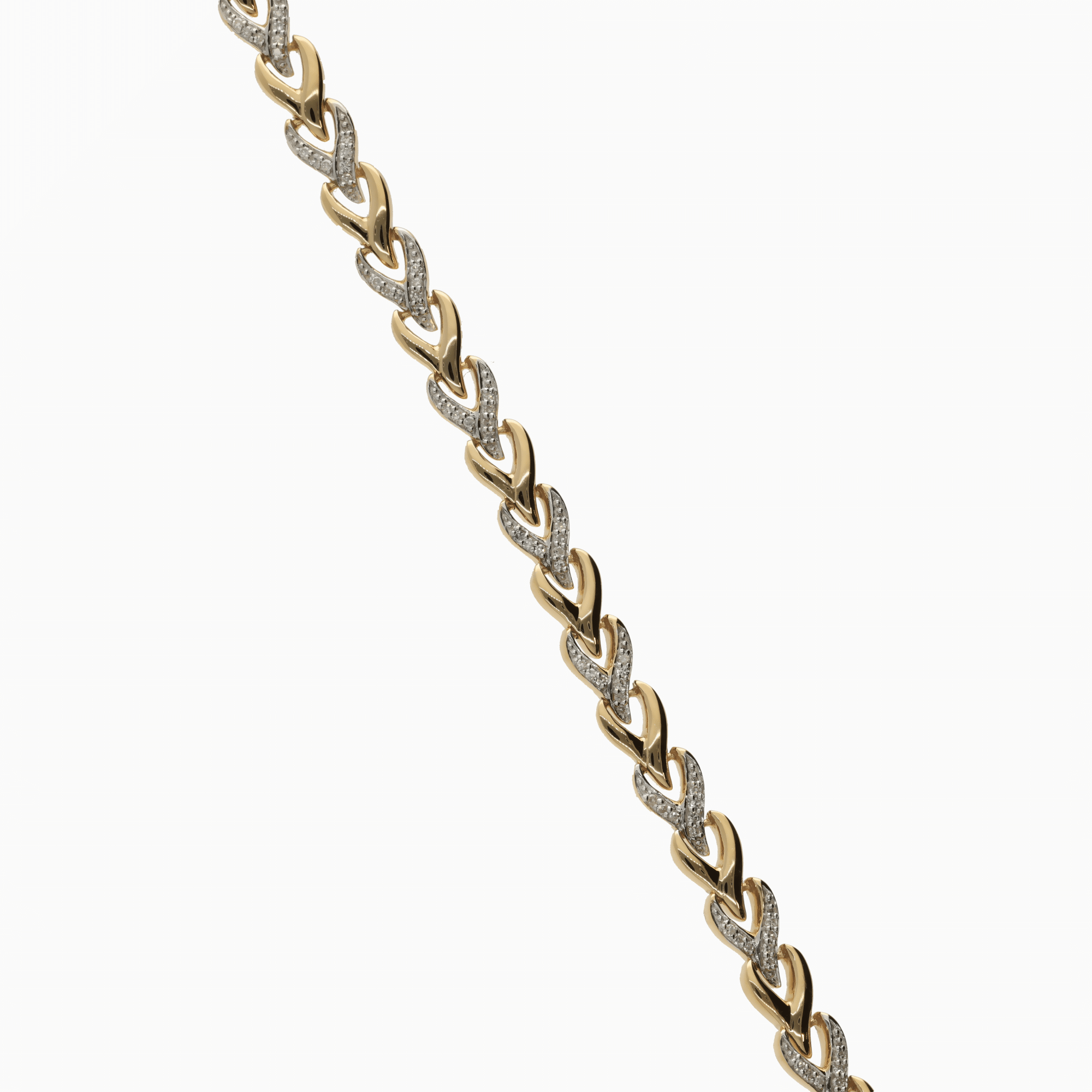 Gullarmbånd med diamanter 0,40ct 18K