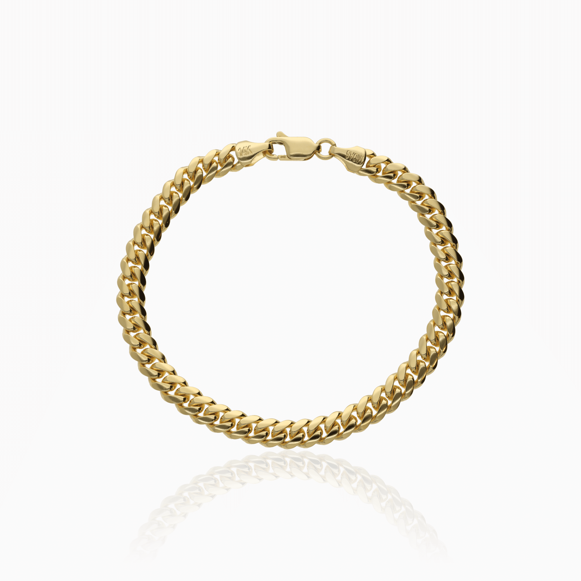 Bracelet curb 25.19g 14K gold