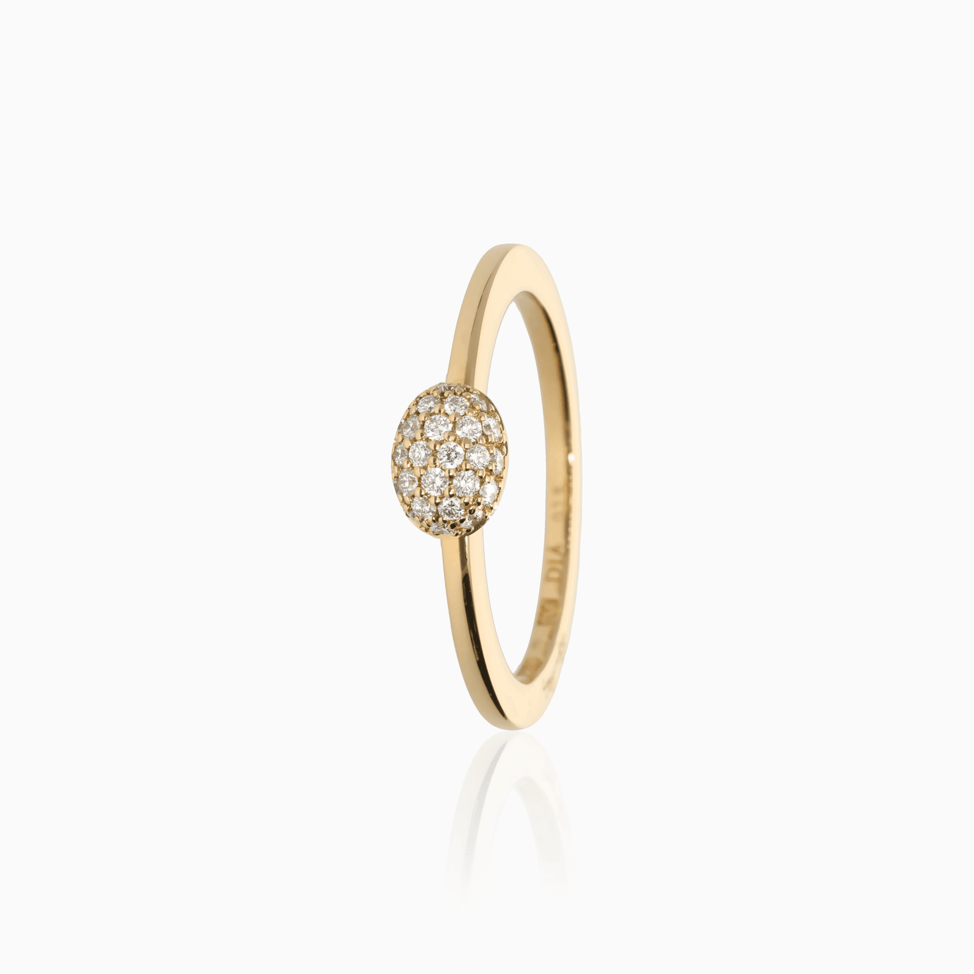 Efva Attling Love Bead ring 0.18ct 18K gold