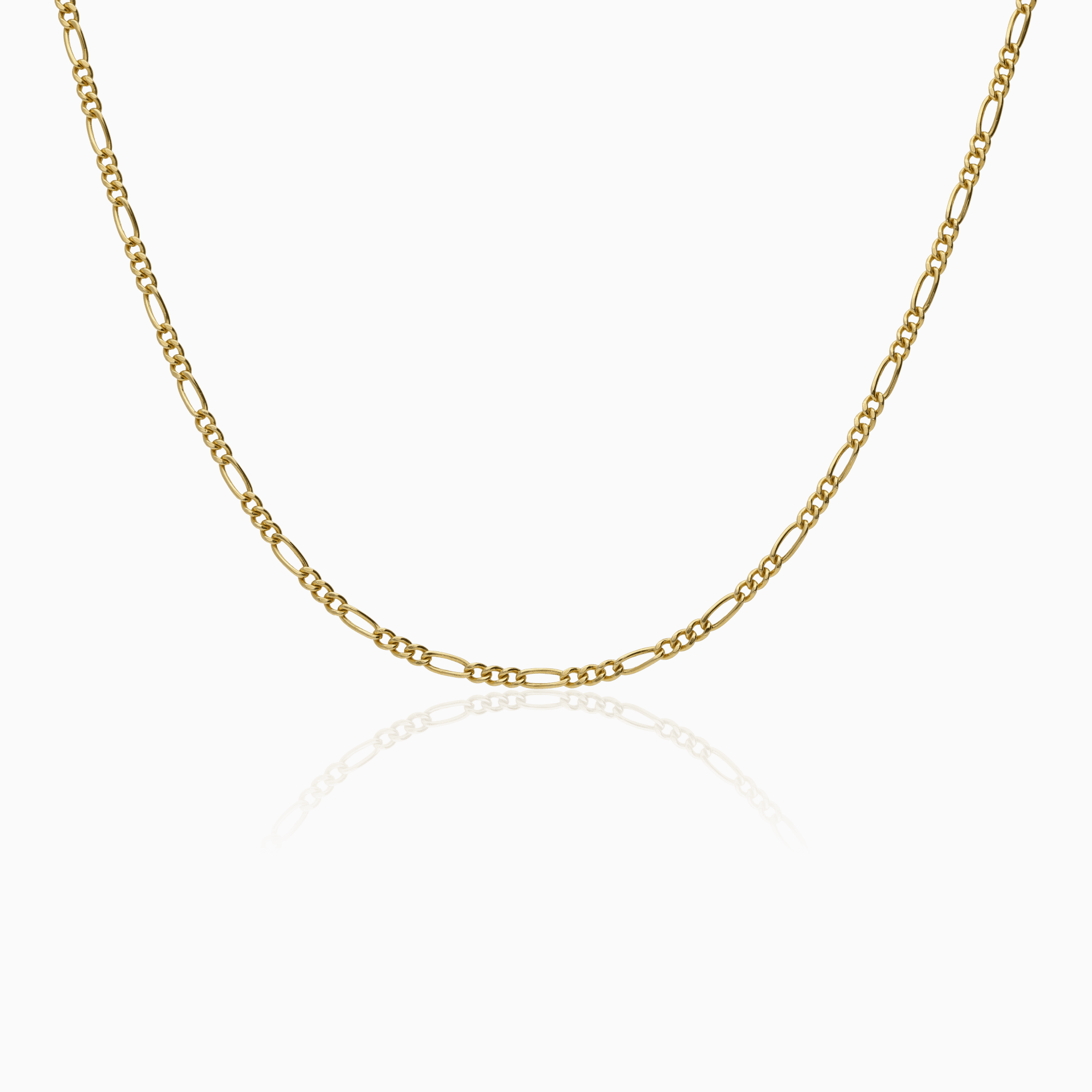 Figaro necklace 3.20g 18K yellow gold