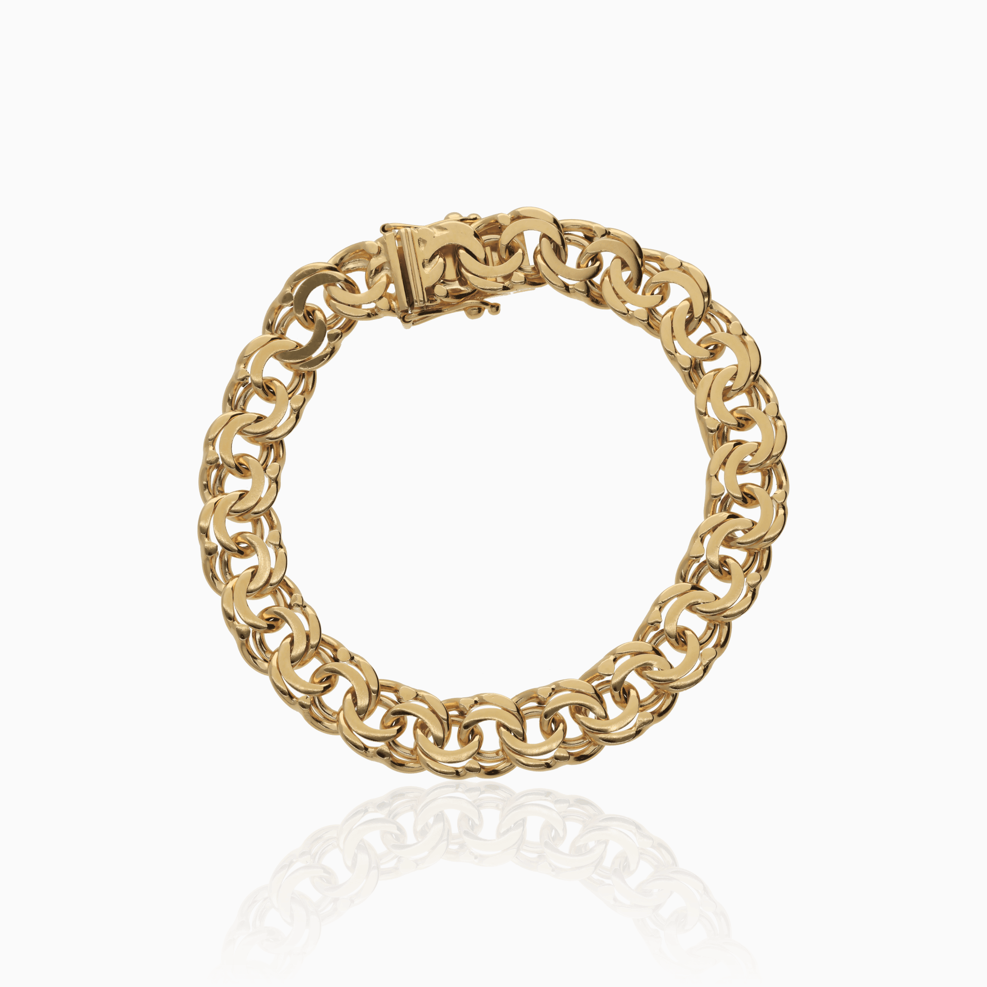 Bismarck bracelet 35.12g 18K gold