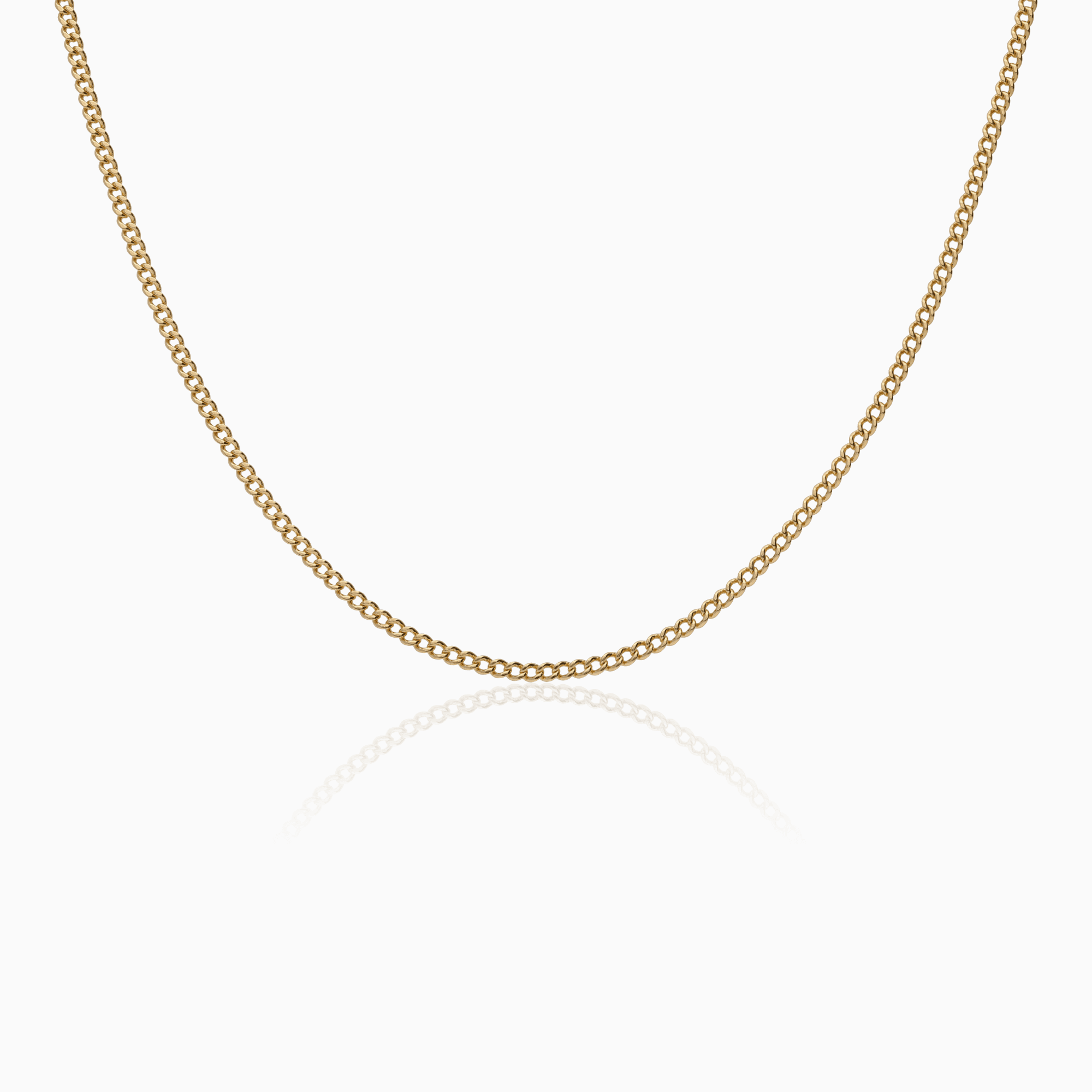 Curb necklace 10.10g 18K gold