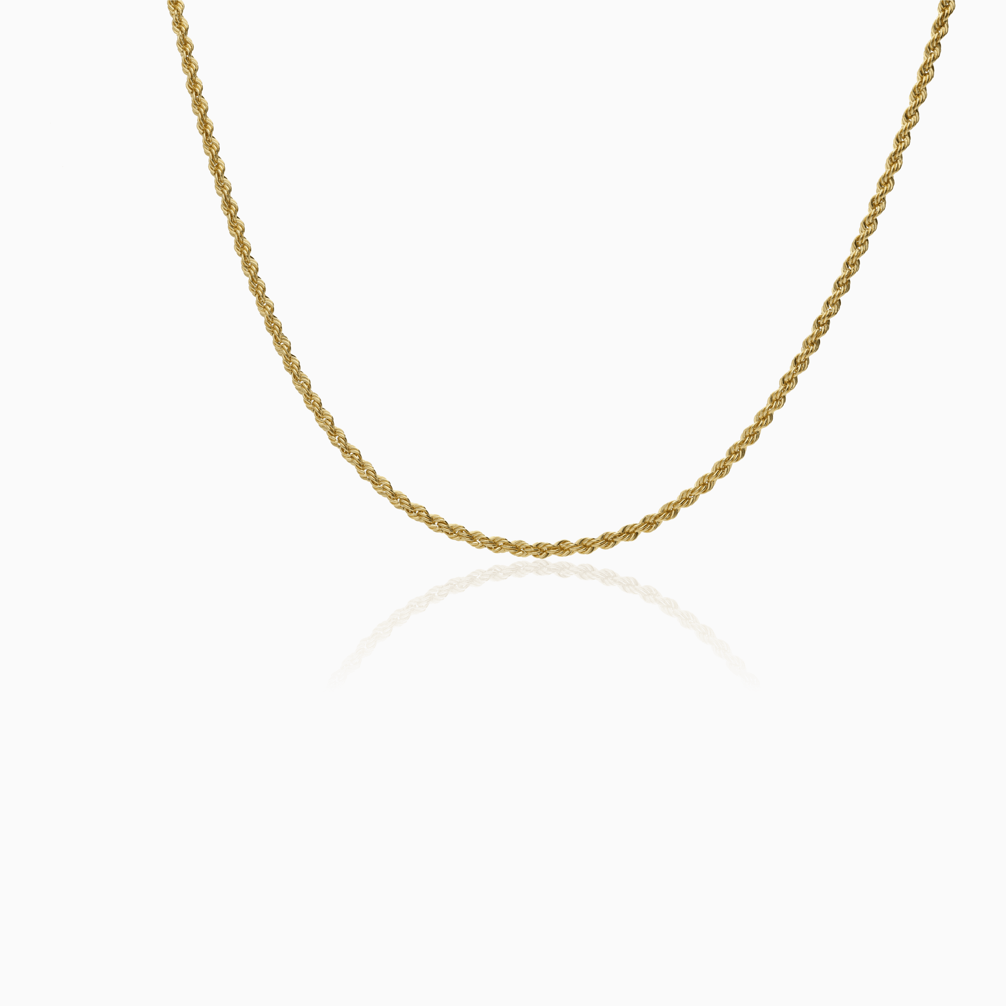 Rope chain 2.44g 14K gold