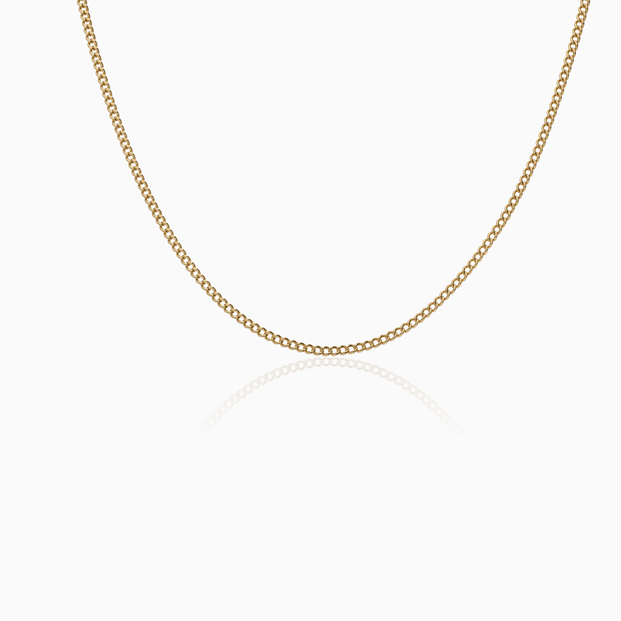 Curb necklace 10.10g 18K gold