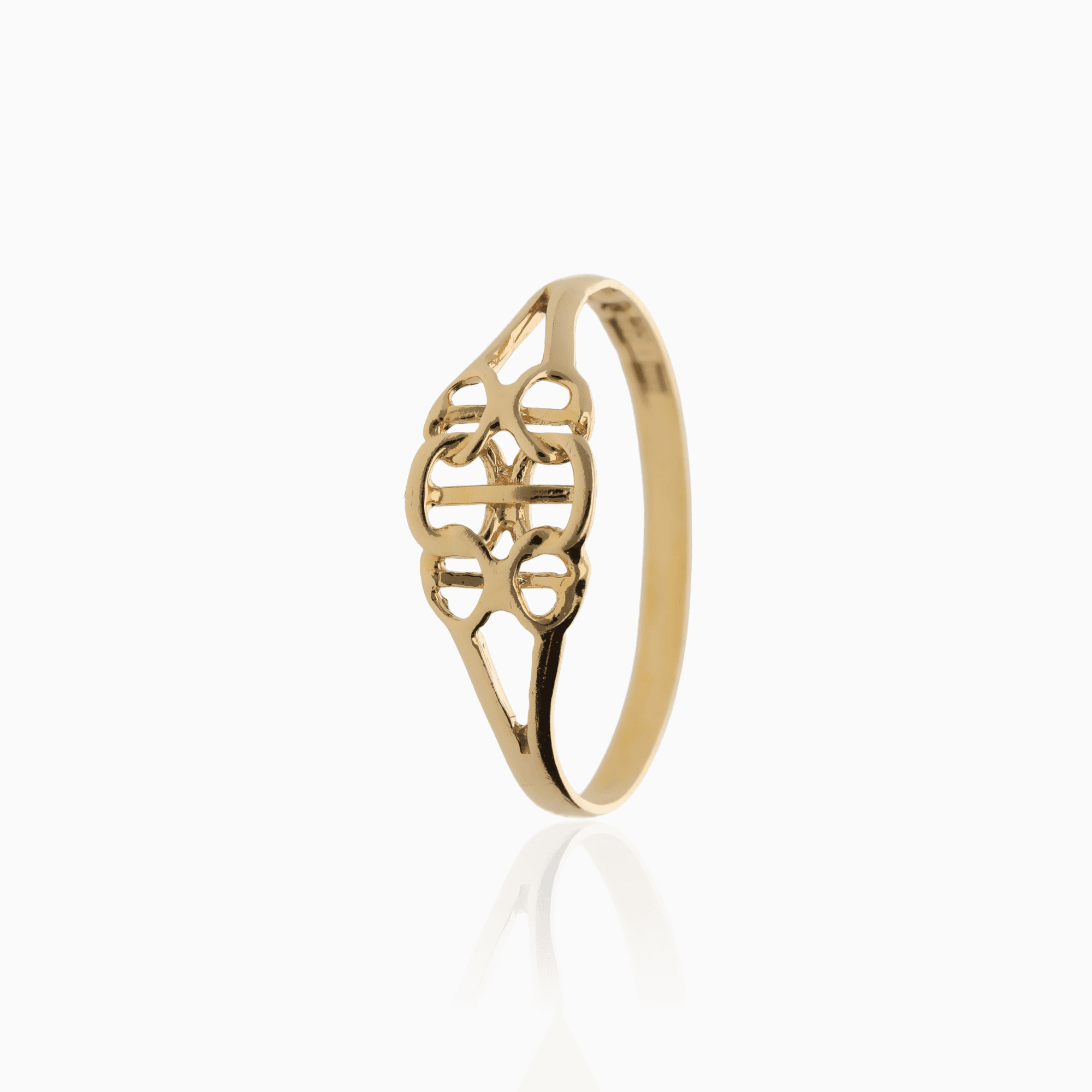 X-link ring 0.90g 18K gold