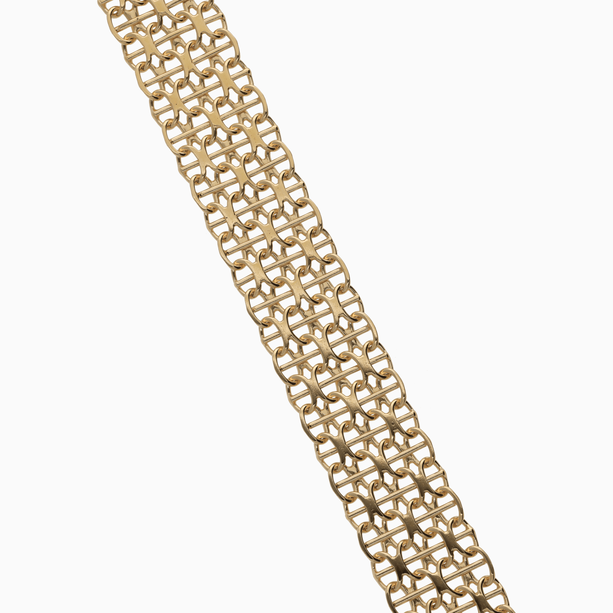 X-link bracelet with bar 20.55g 18K gold