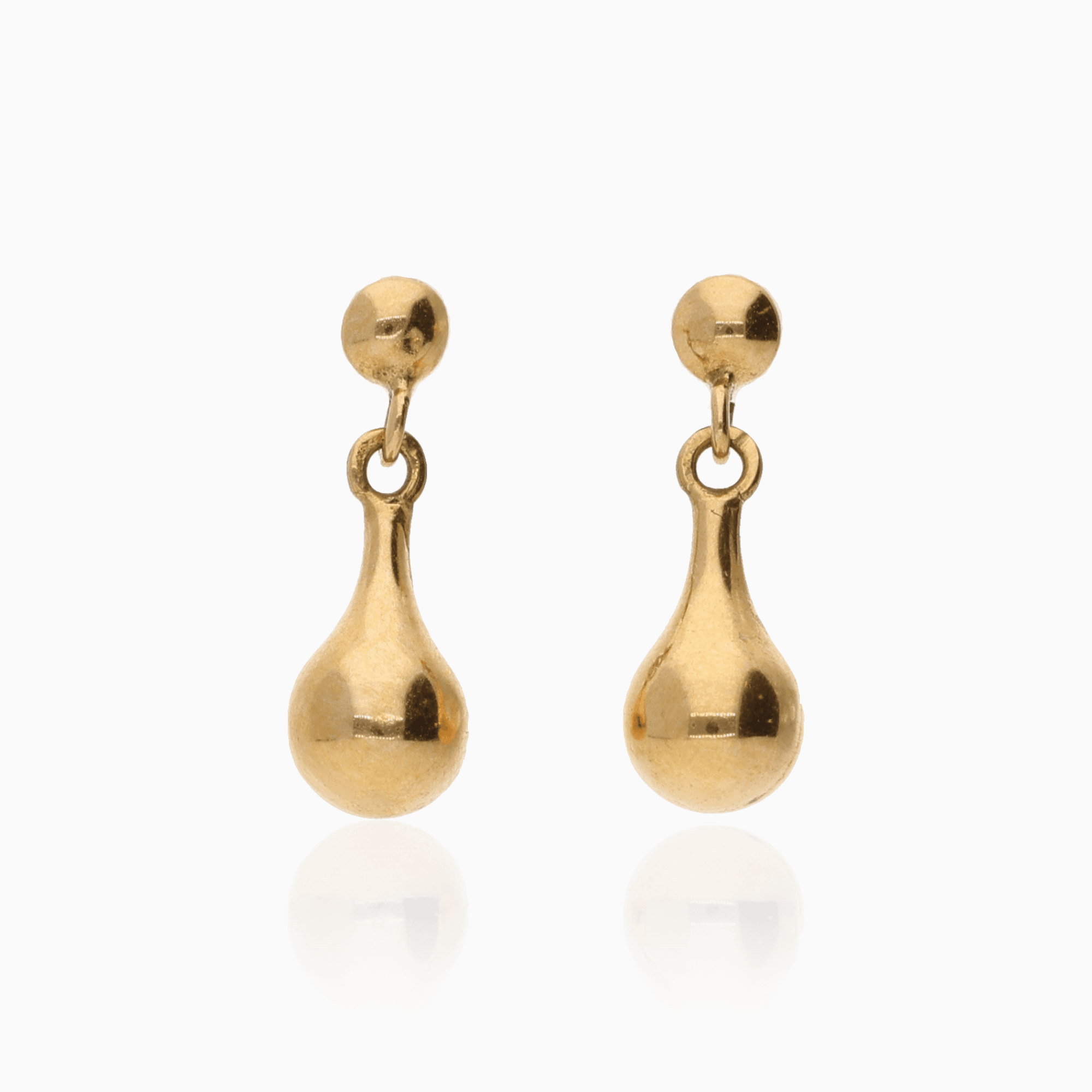 Gold earrings drops 0.85g 18K
