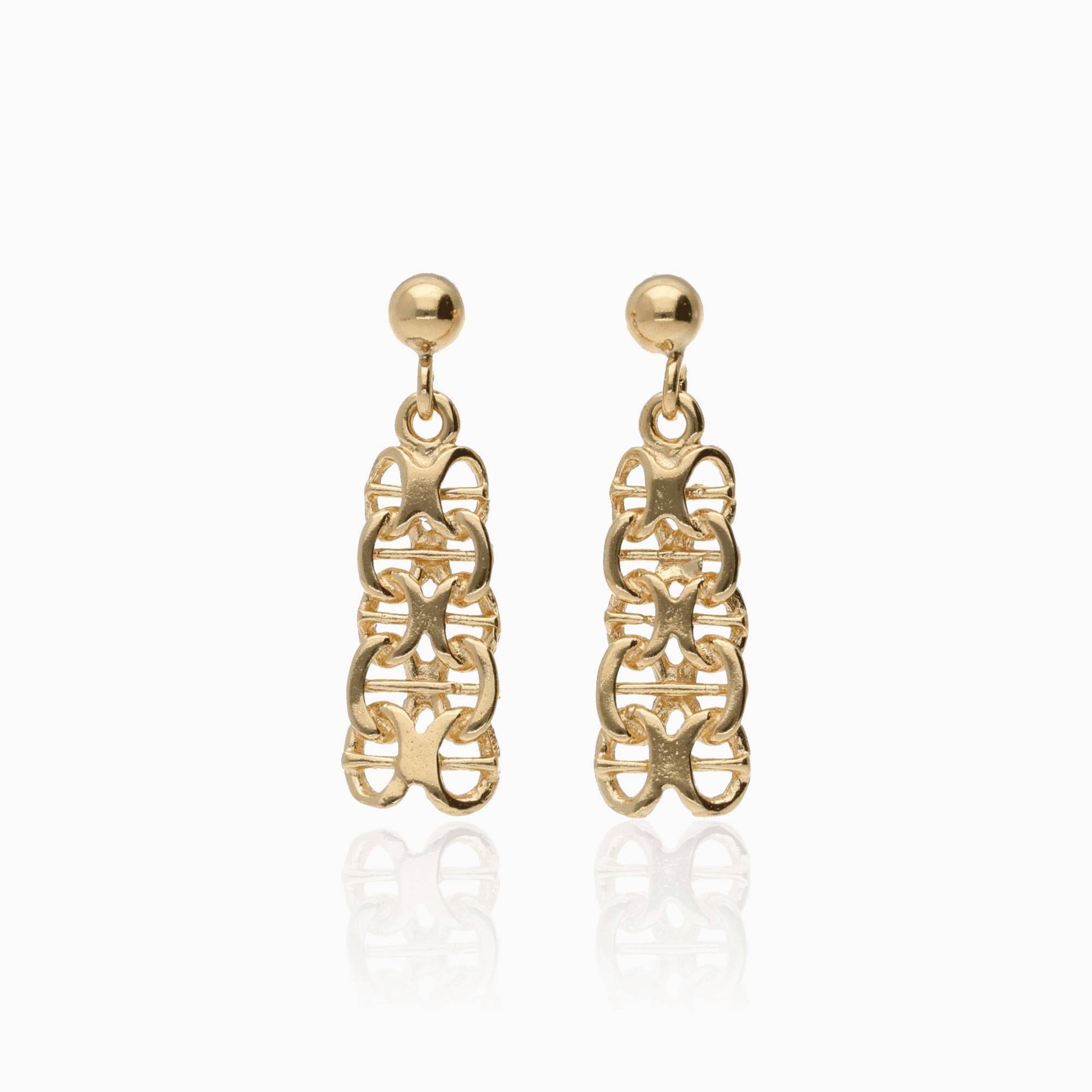 X-link earrings 2.04g 18K gold