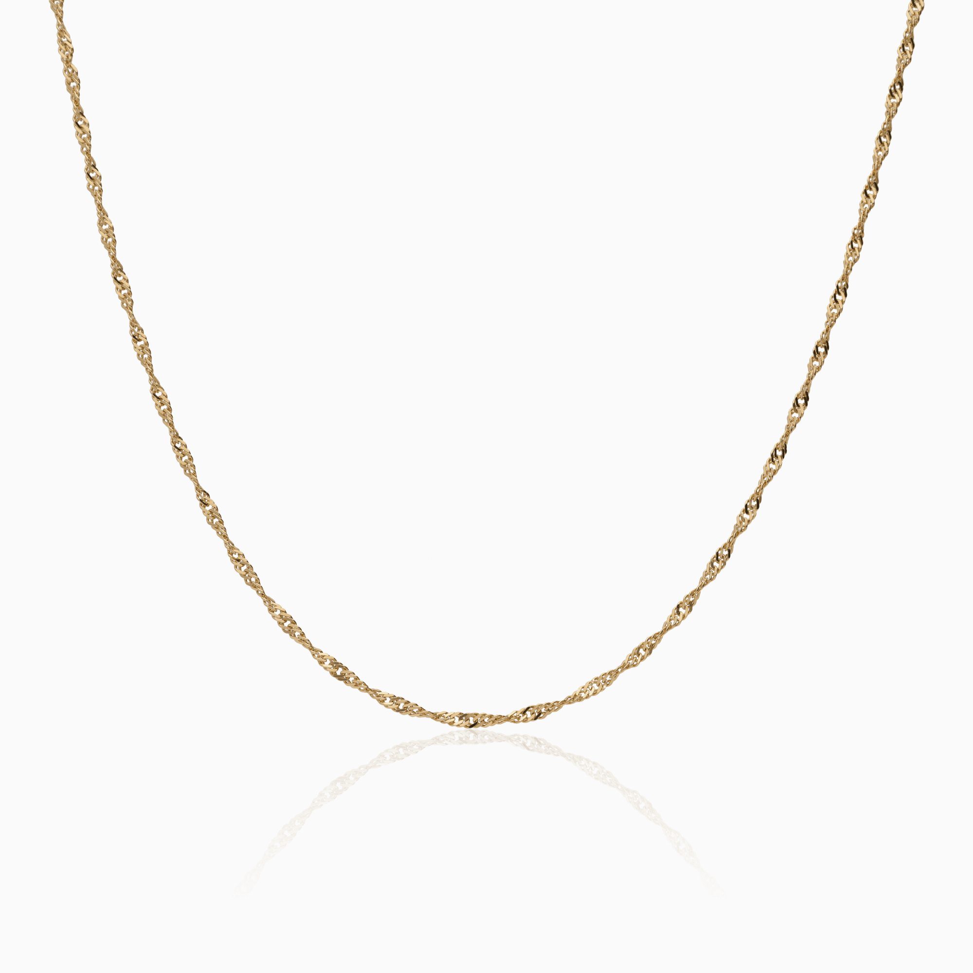 Singapore necklace 2.84g 18K gold