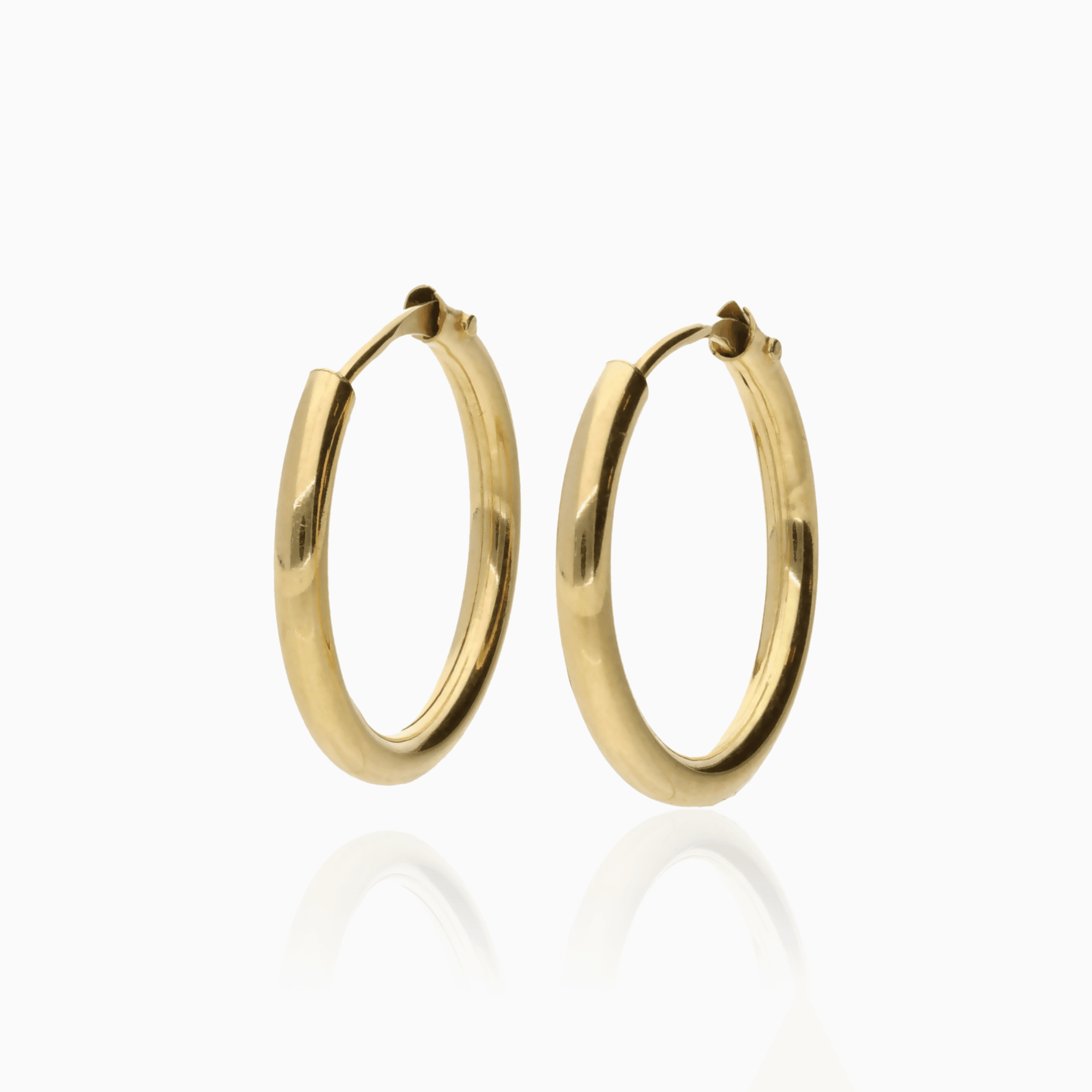 Hoop earrings 1.0g 18K gold