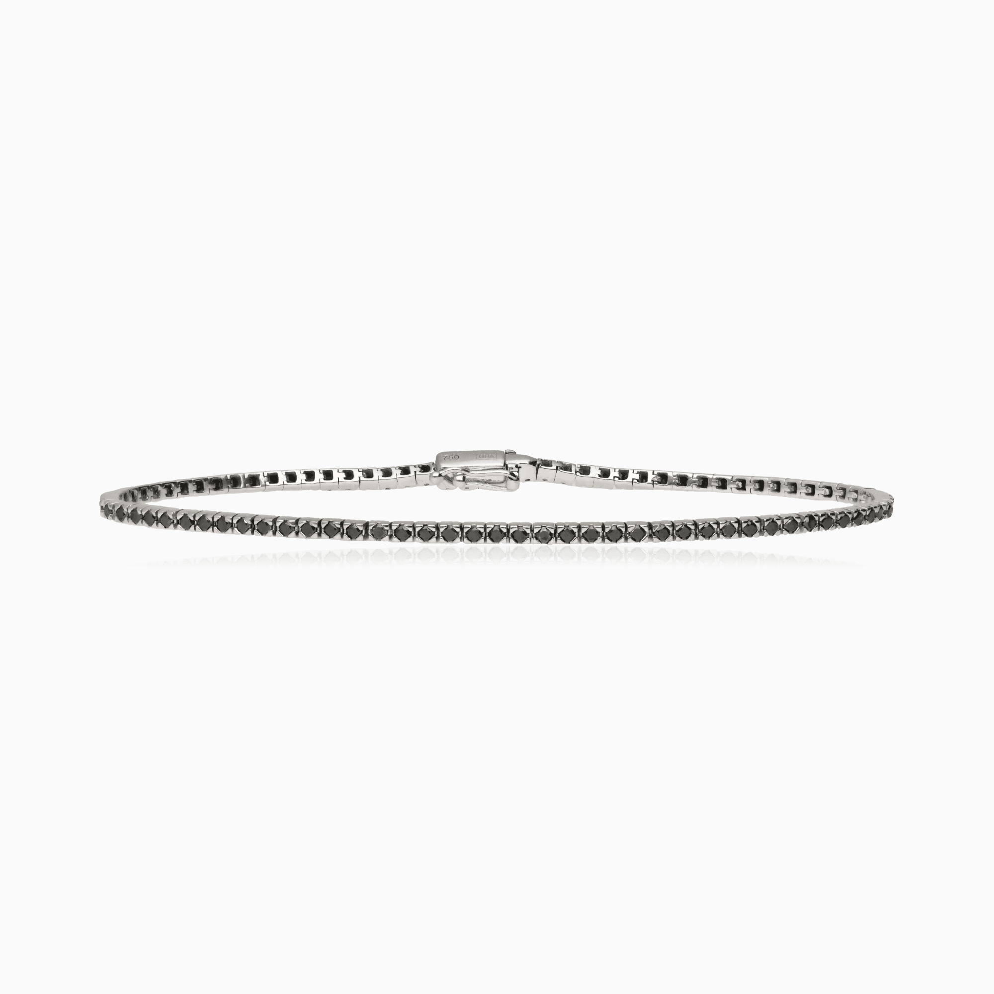 Tennis bracelet 0.90ct 18K white gold