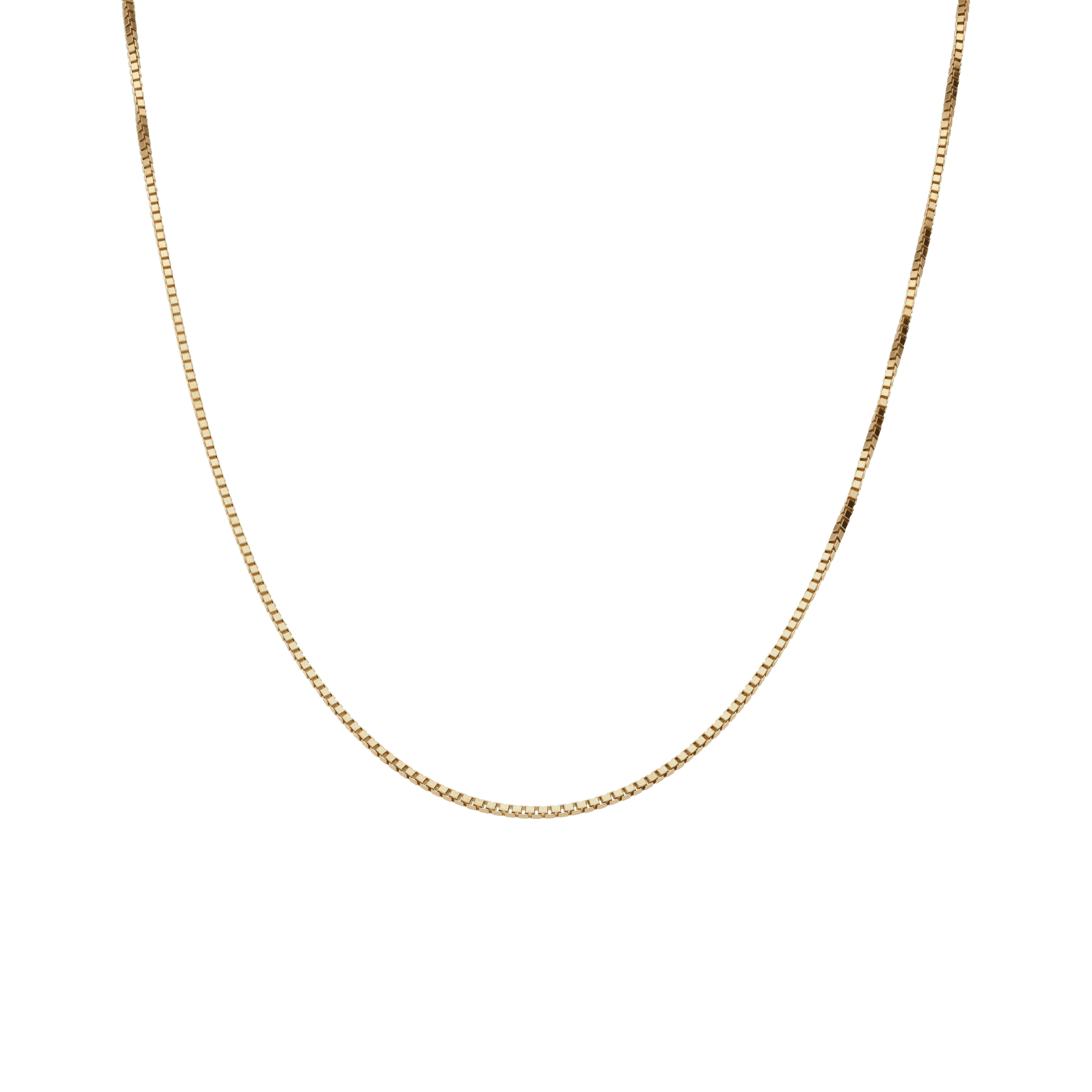 Box chain 46cm 18K gold