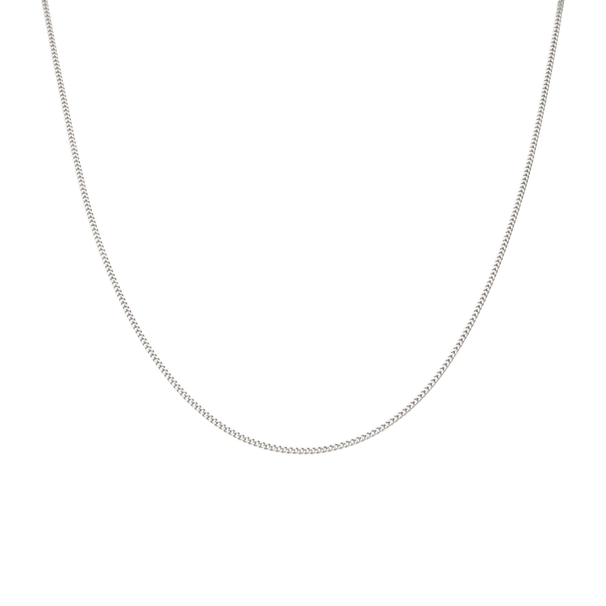 Pansarlänk 38,5cm 18K vitguld