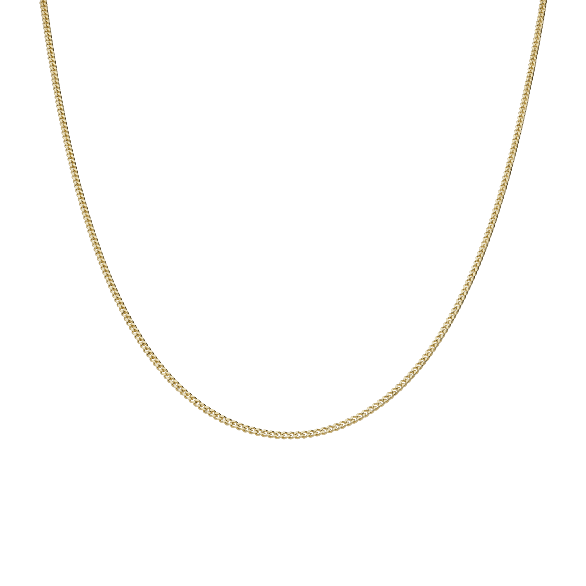 Pansarkedja 46cm 14K guld
