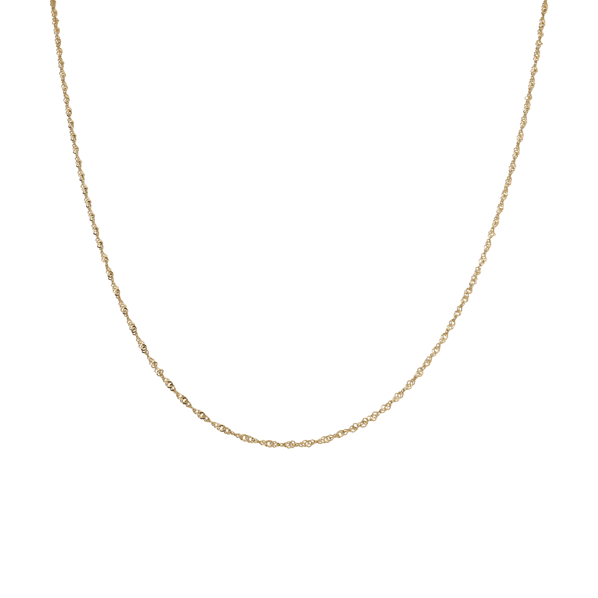 Singaporekedja 42cm 18K guld