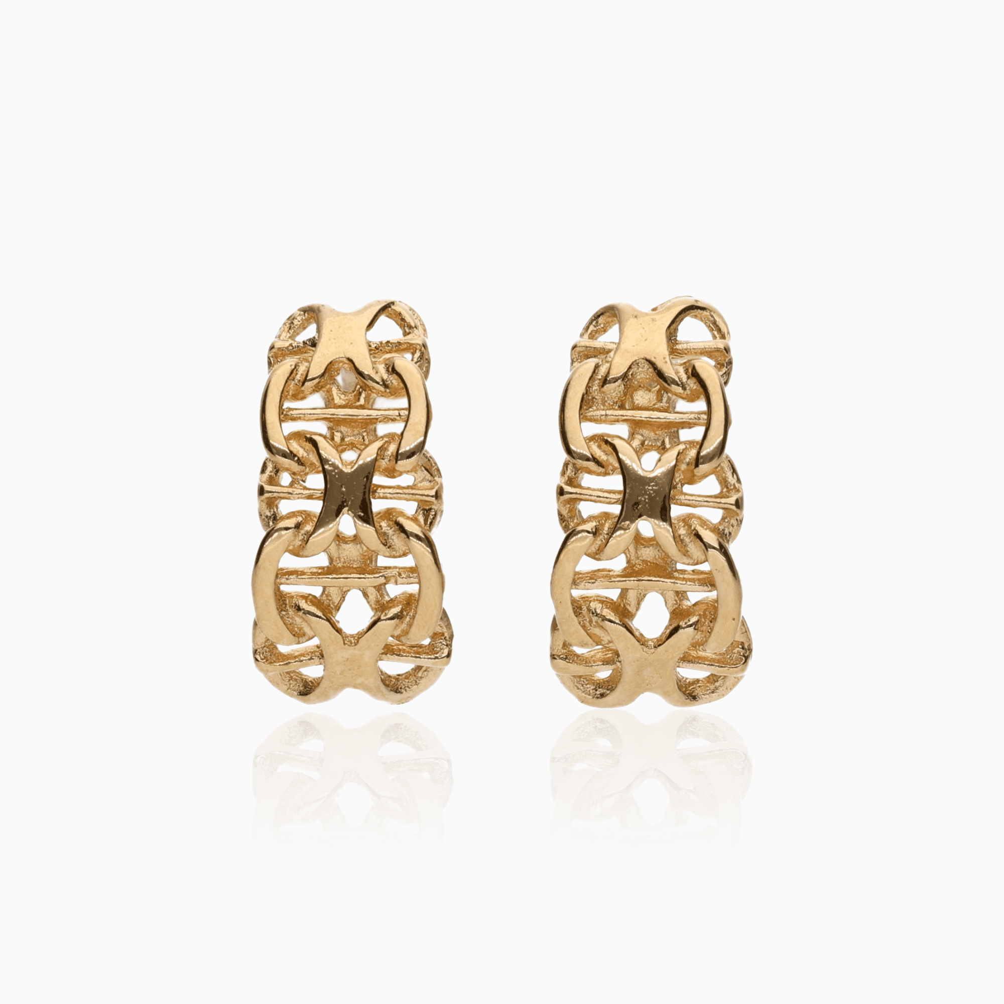 X-länk örhängen 1,82g 18K guld