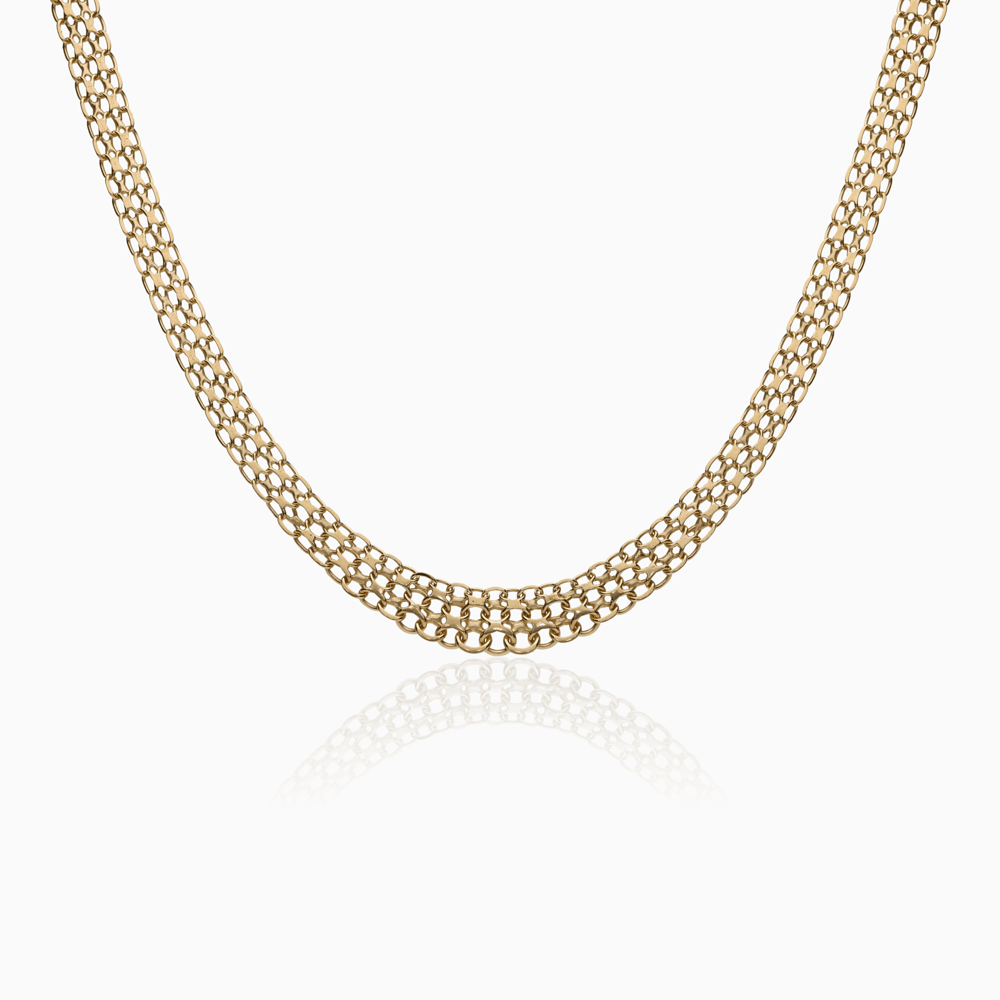 X-link necklace 17.62g 18K gold