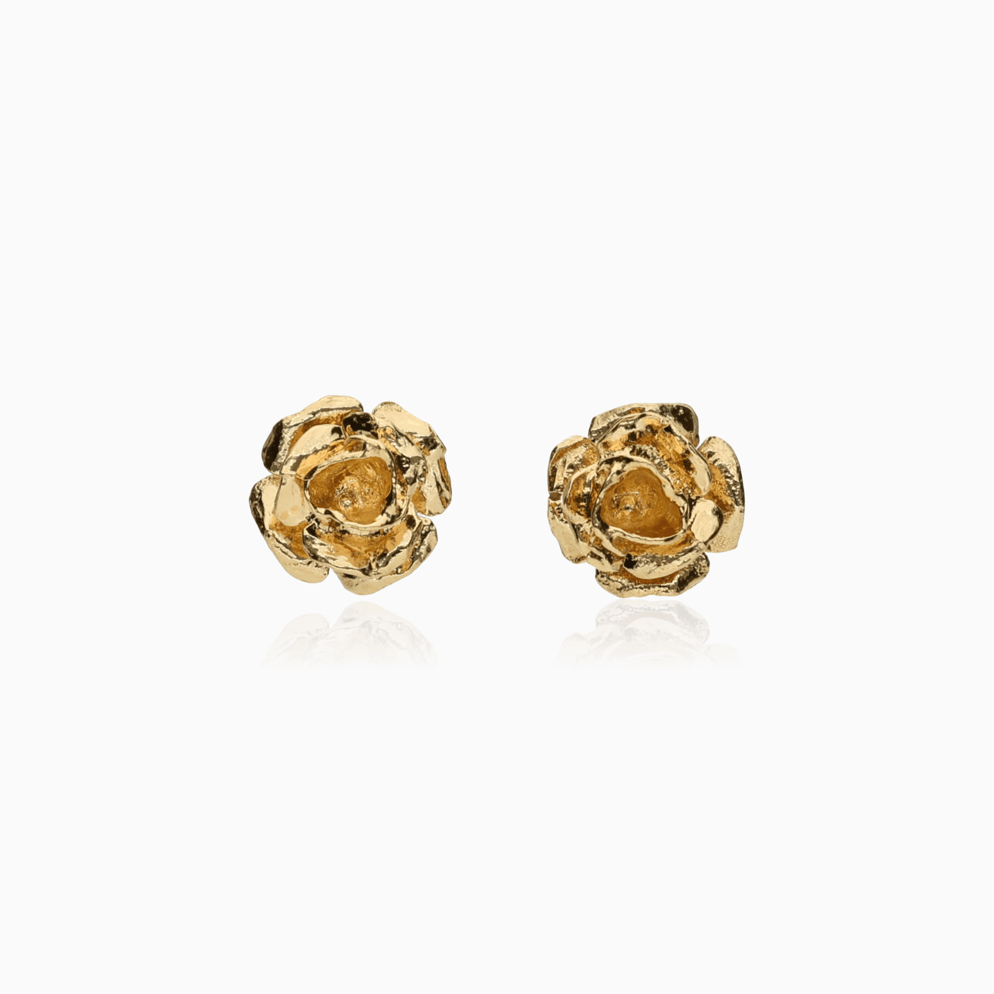Gold earrings rose 1.10g 18K gold
