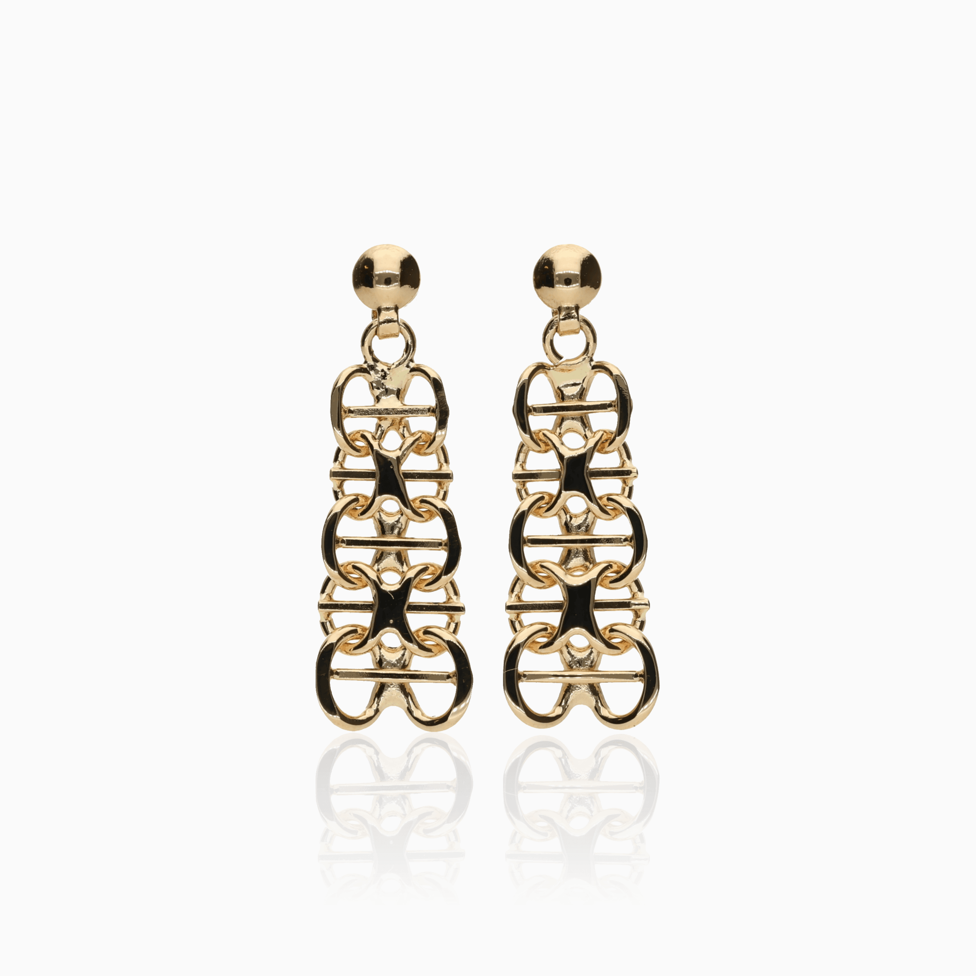 X-link earrings 2.67g 18K gold