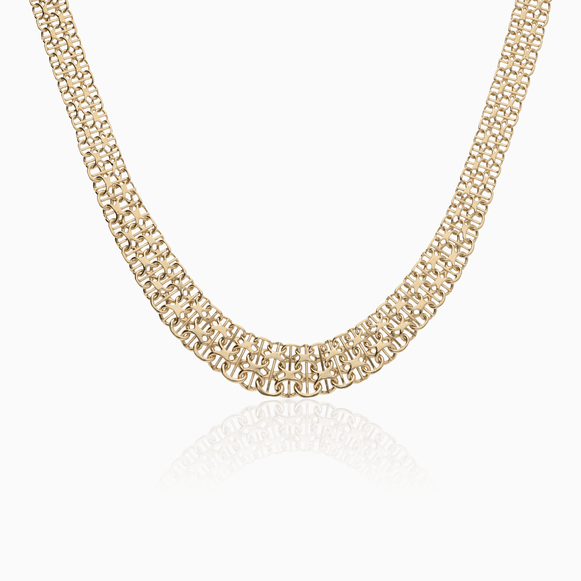 Halsband x-länk med stav 32,02g 18K guld