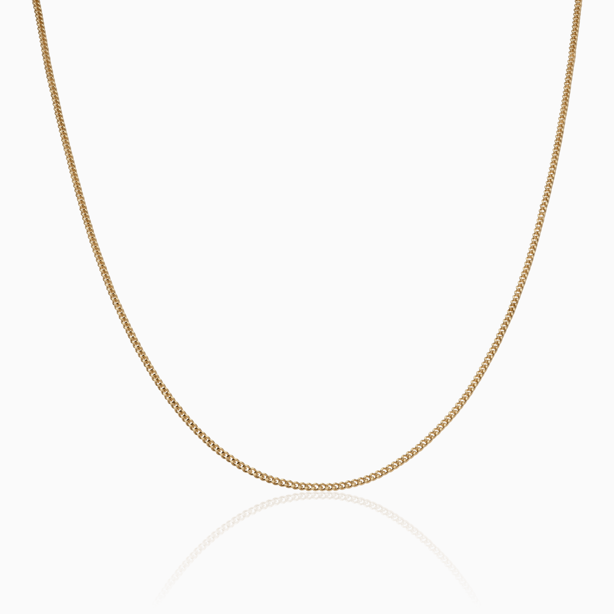 Curb chain 46cm 18K gold