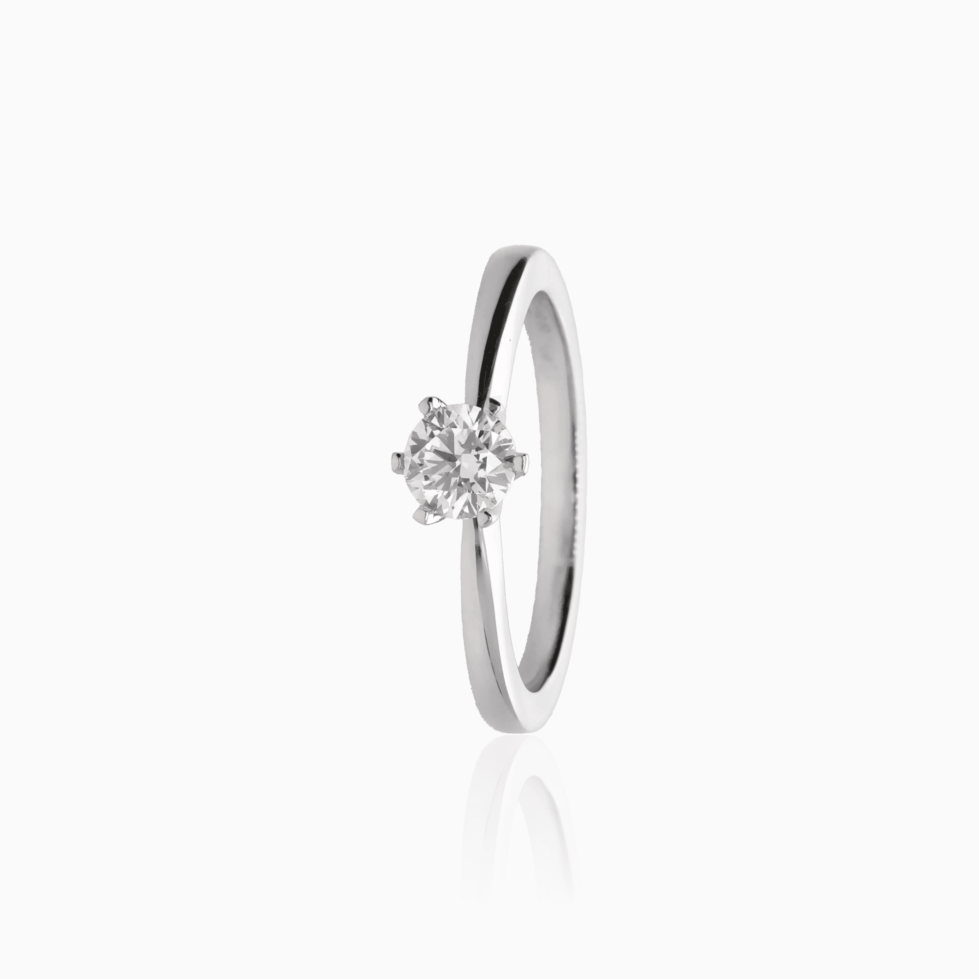 Solitärring 0,50ct 18K vitguld