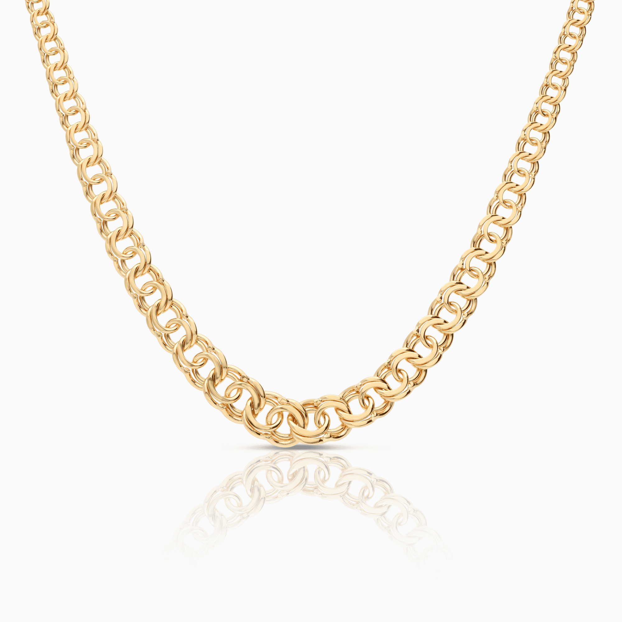Bismarck necklace 31.50g 18K gold
