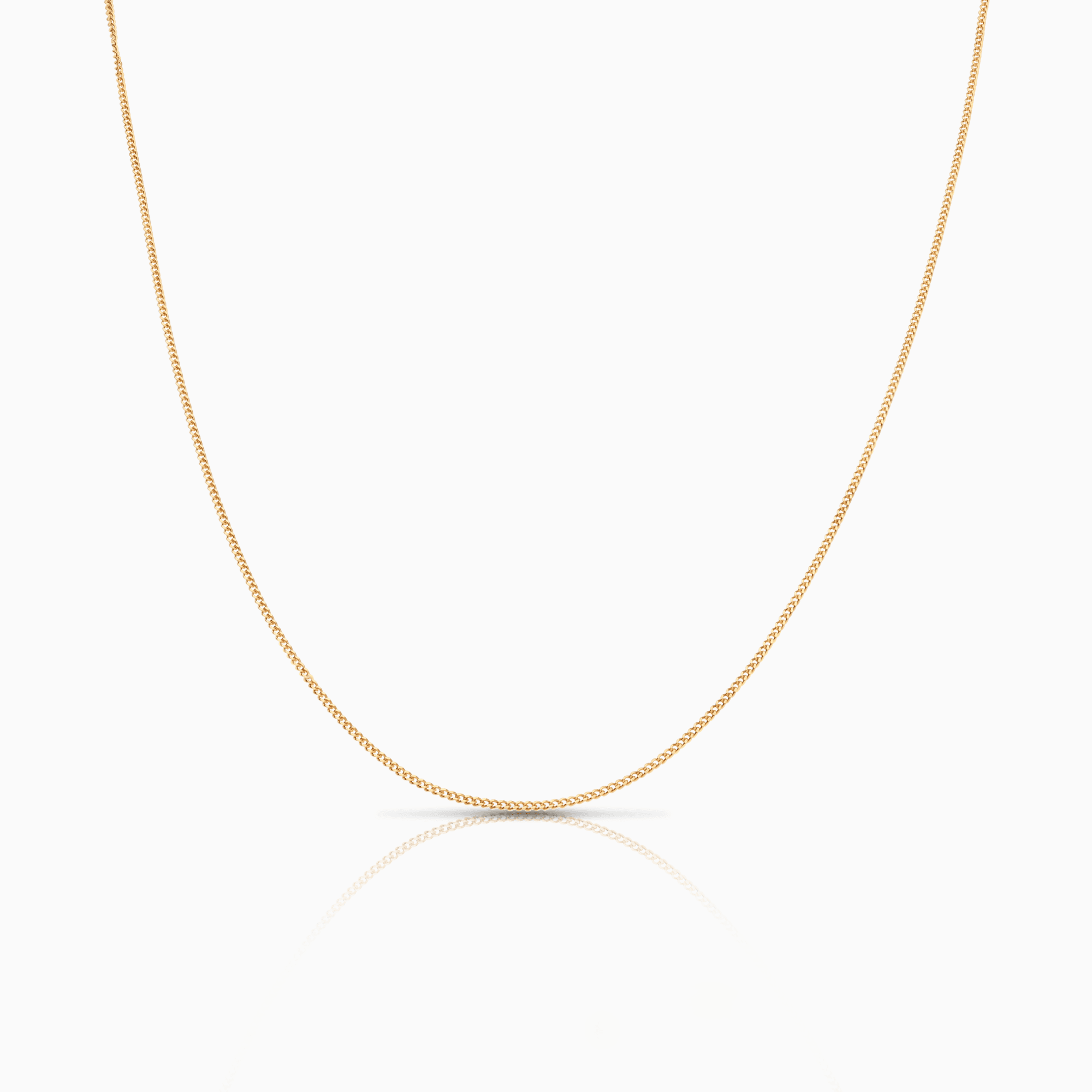 Curb chain 50cm 18K gold