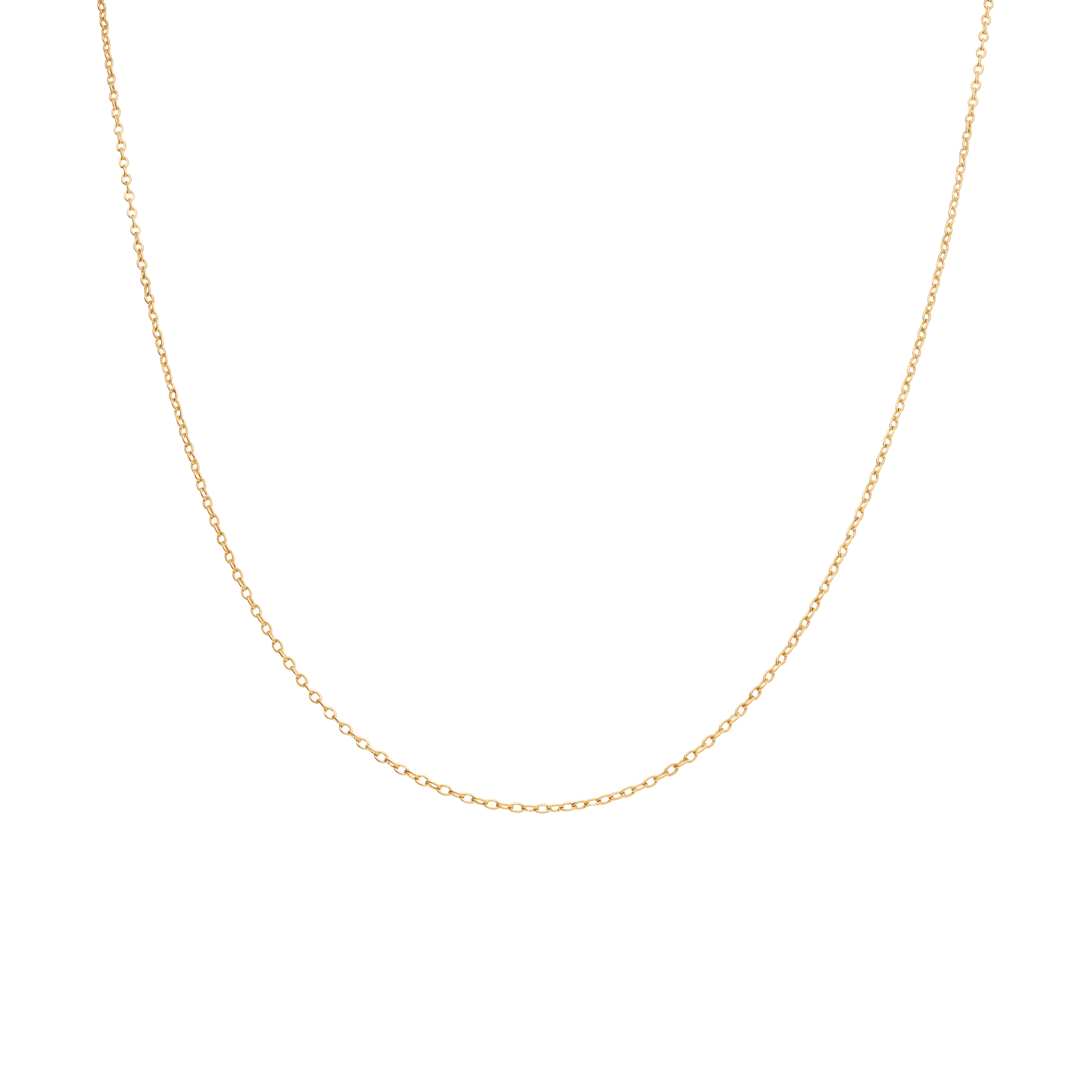 Cable chain 53.5cm 18K gold