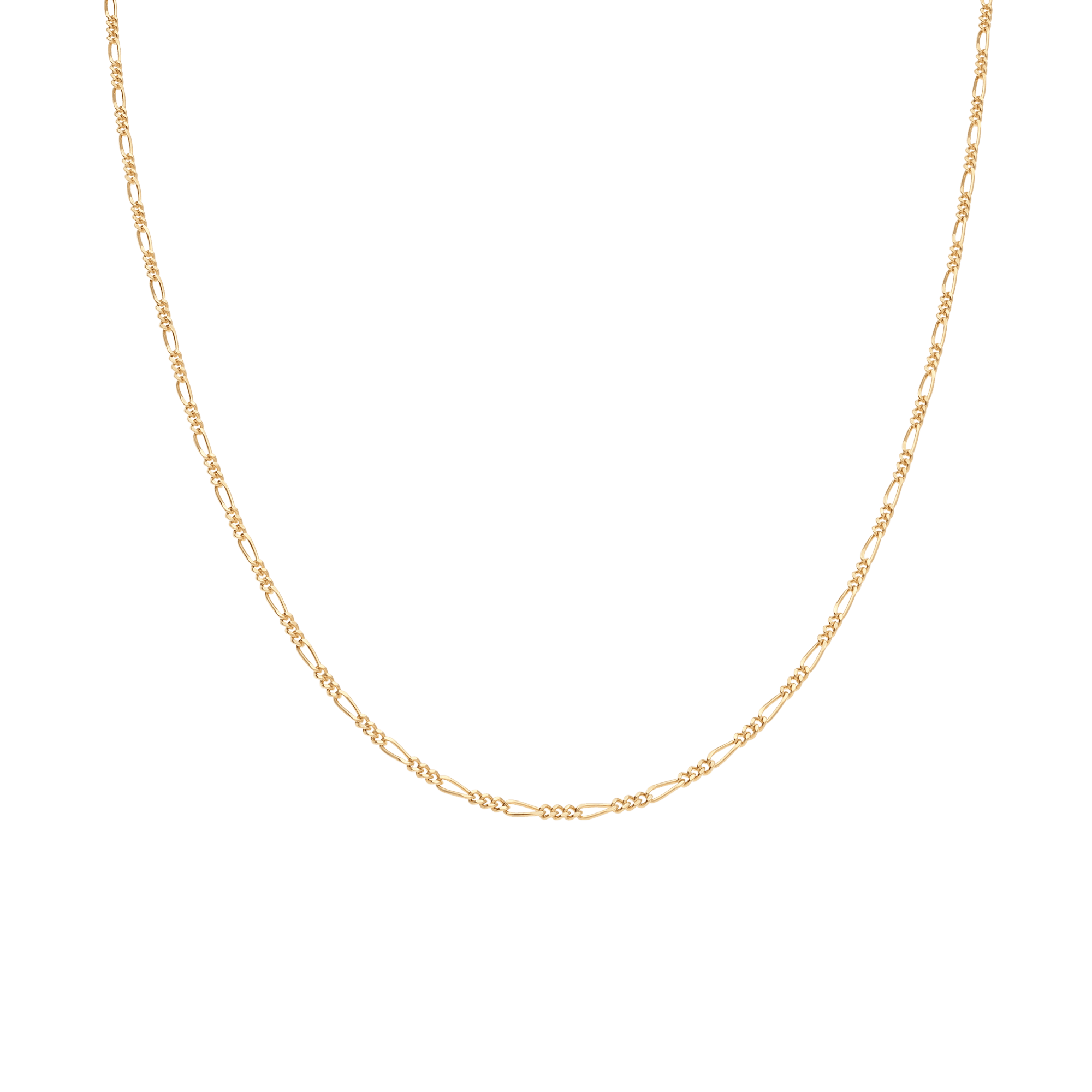 Figaro chain 46cm 18K gold
