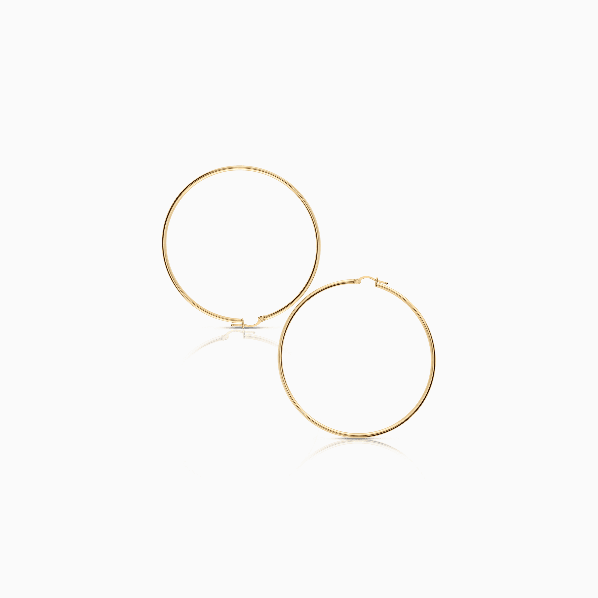 Gold hoop earrings 5.68g 18K