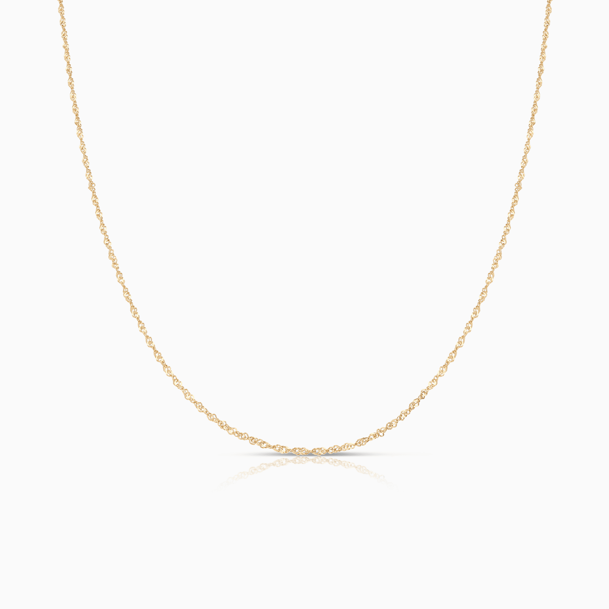 Singapore chain 42cm 18K gold