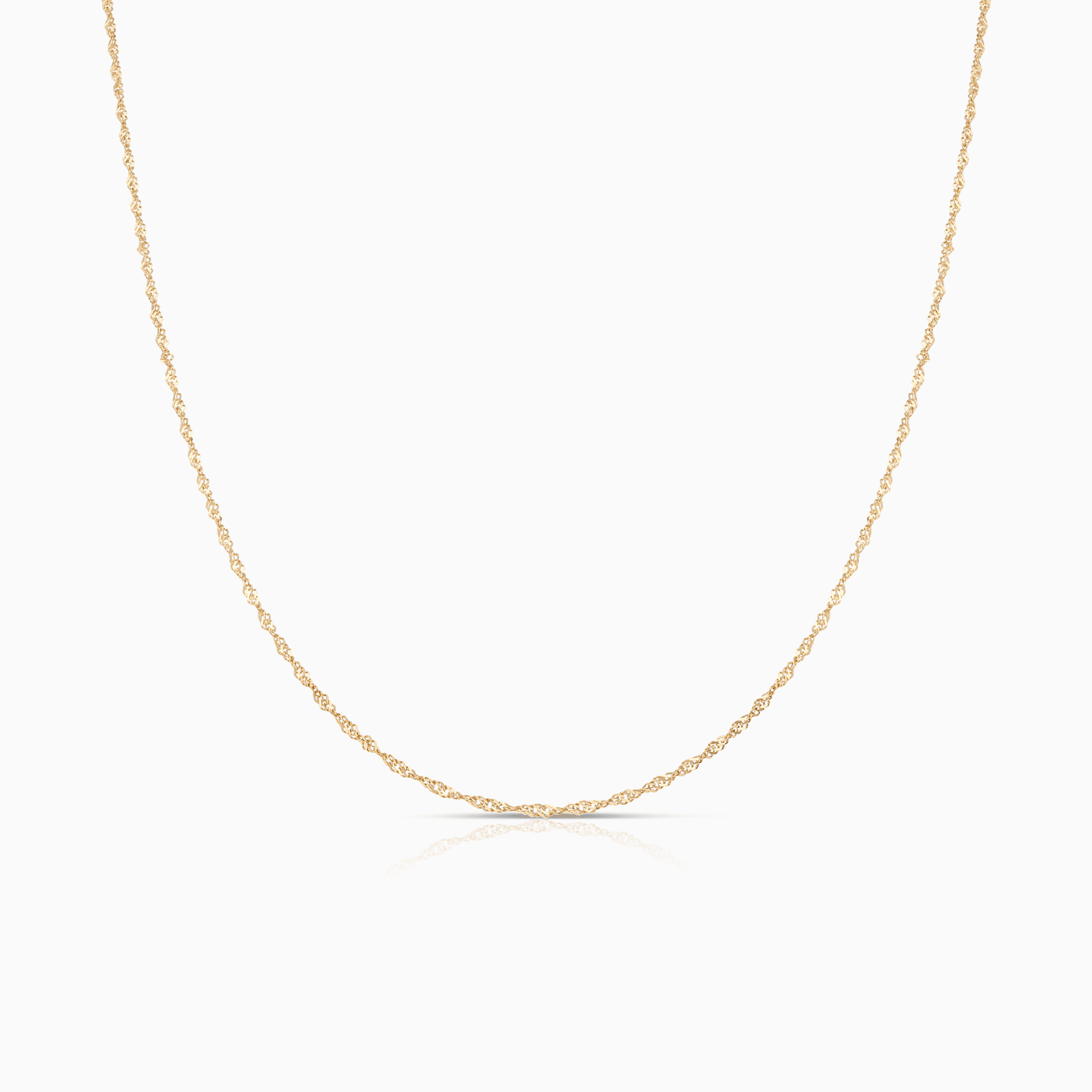 Singapore chain 41.5cm 18K gold