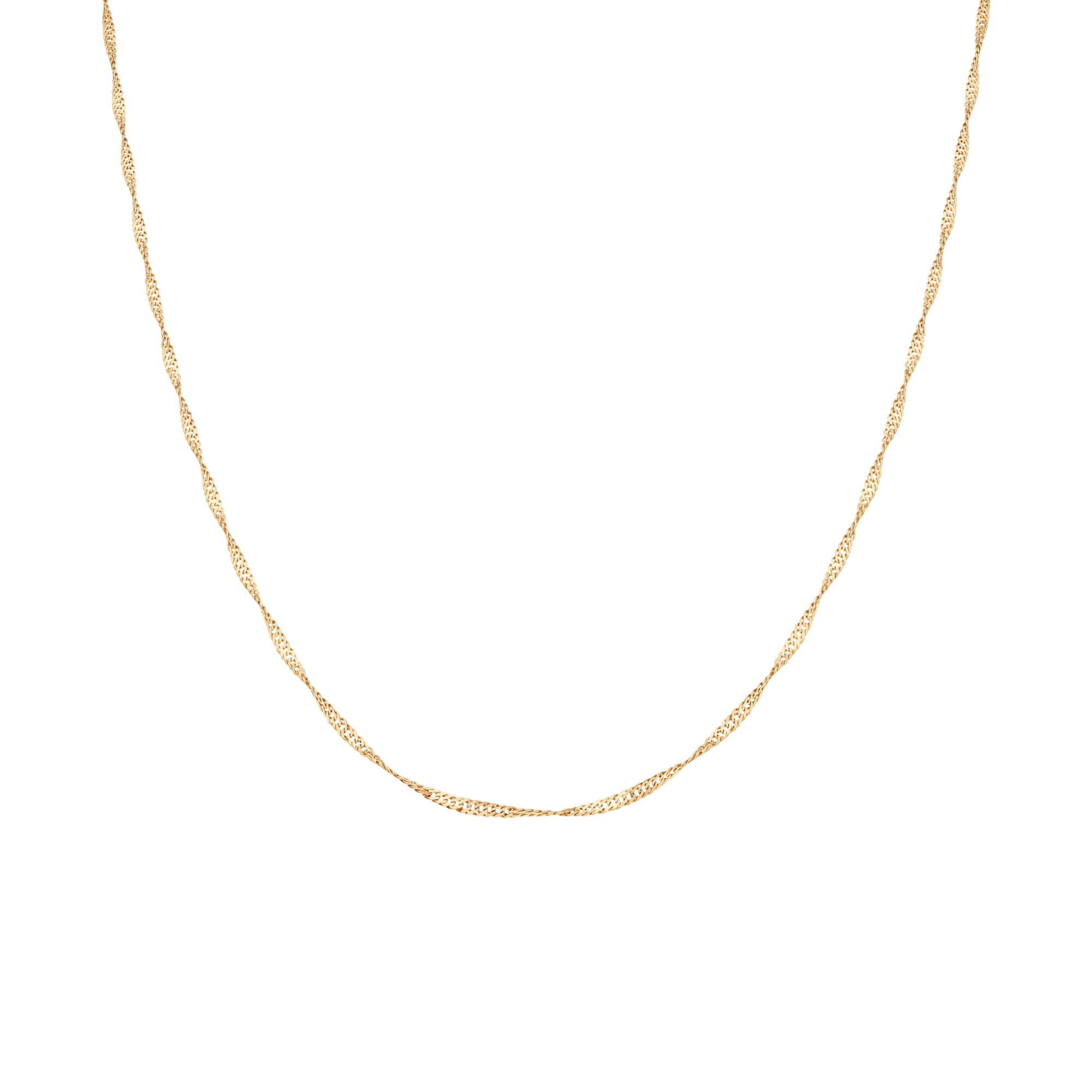 Singapore chain 38cm 18K gold