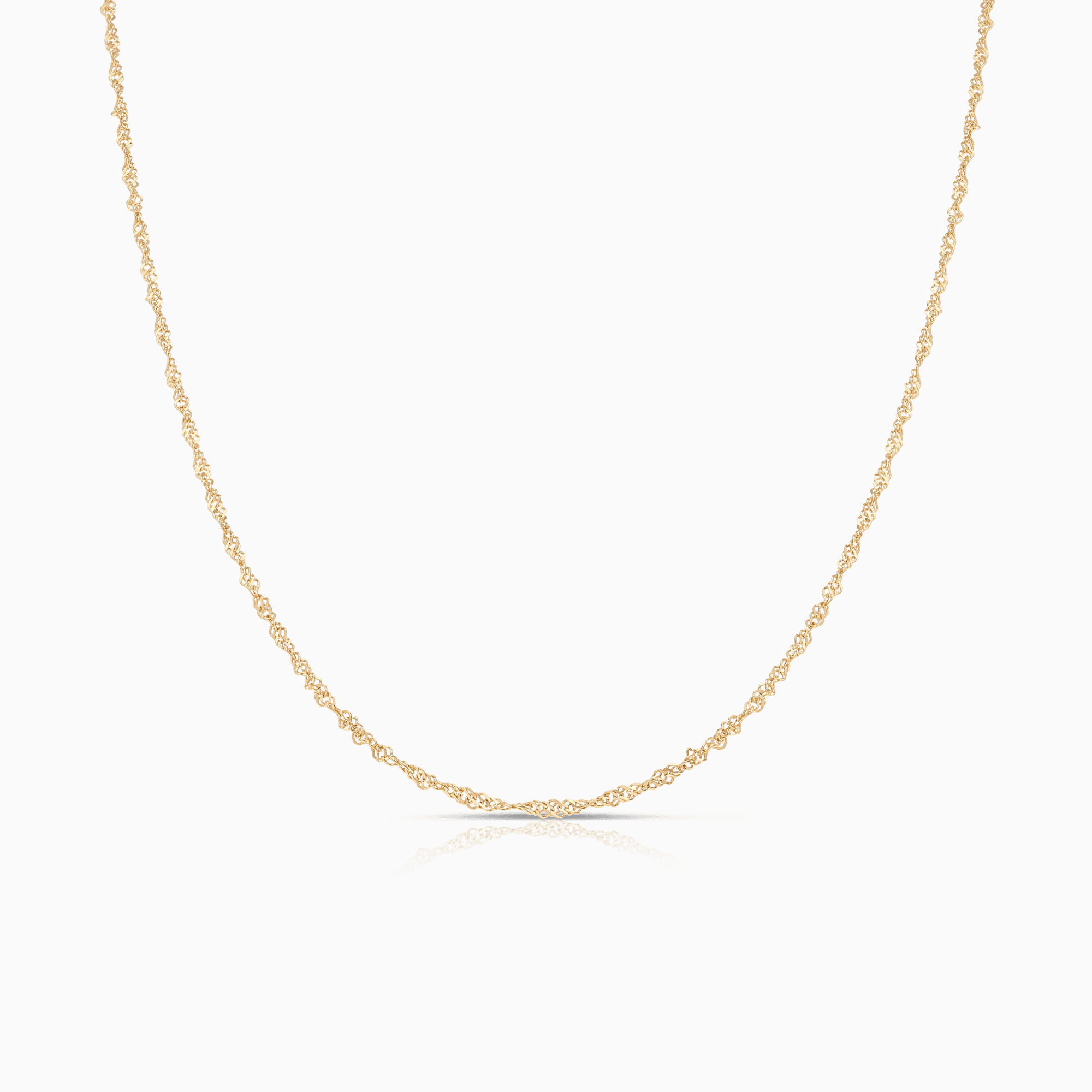 Singapore chain 39.5cm 18K gold