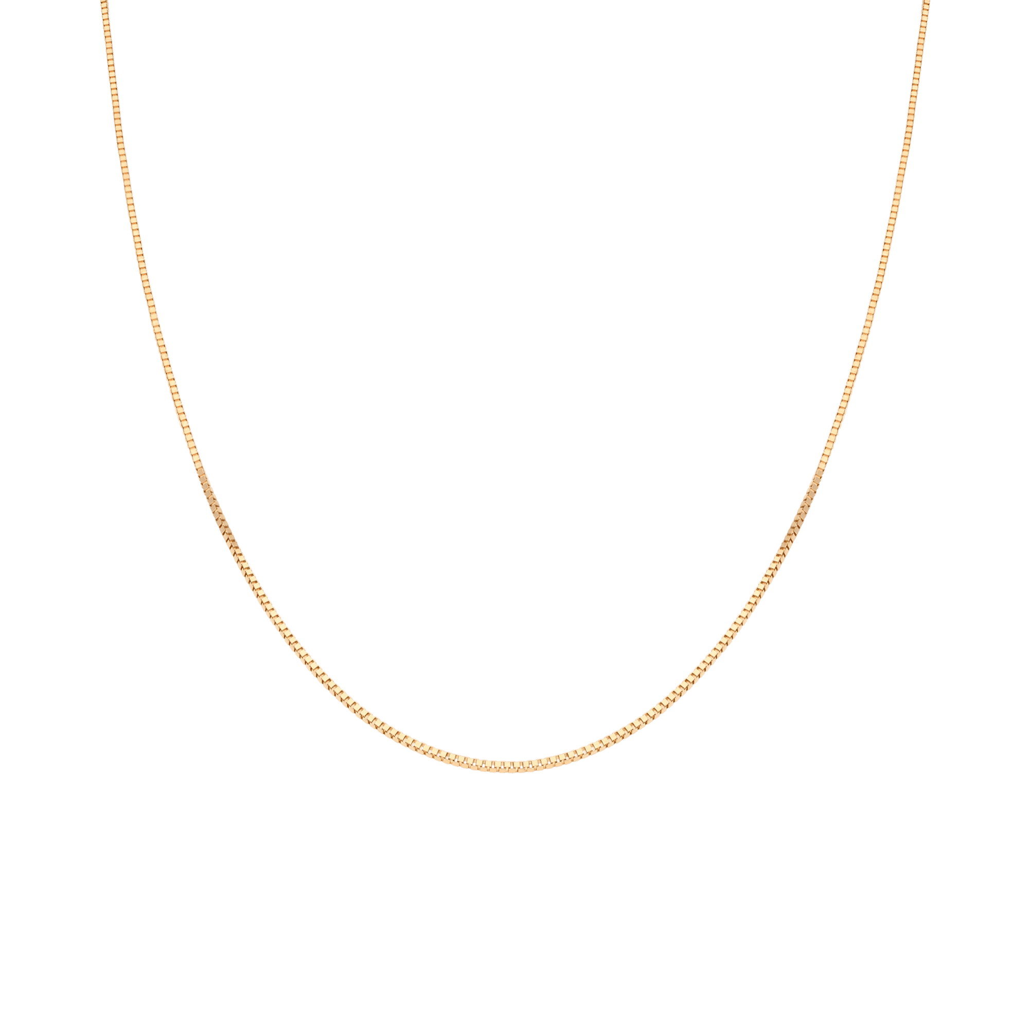 Box chain 42.5cm 18K gold