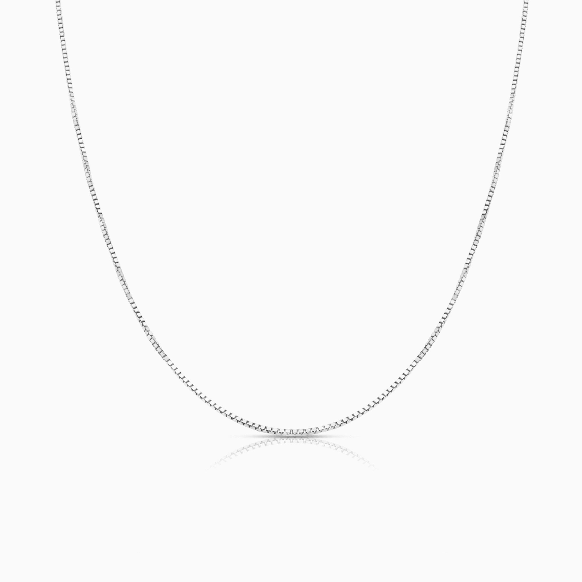 Venezialänk 40,5cm 18K vitguld