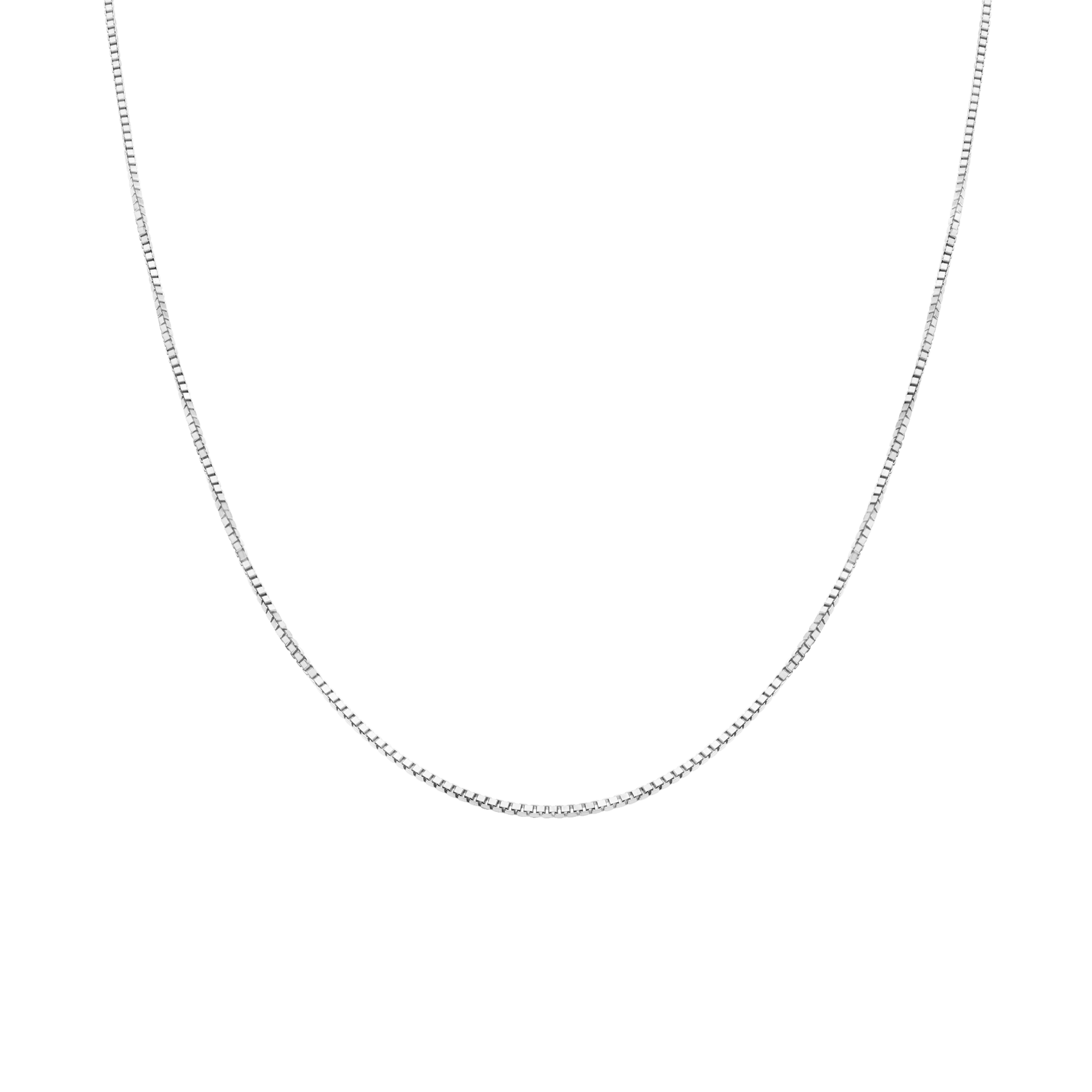 Venezialänk 40,5cm 18K vitguld