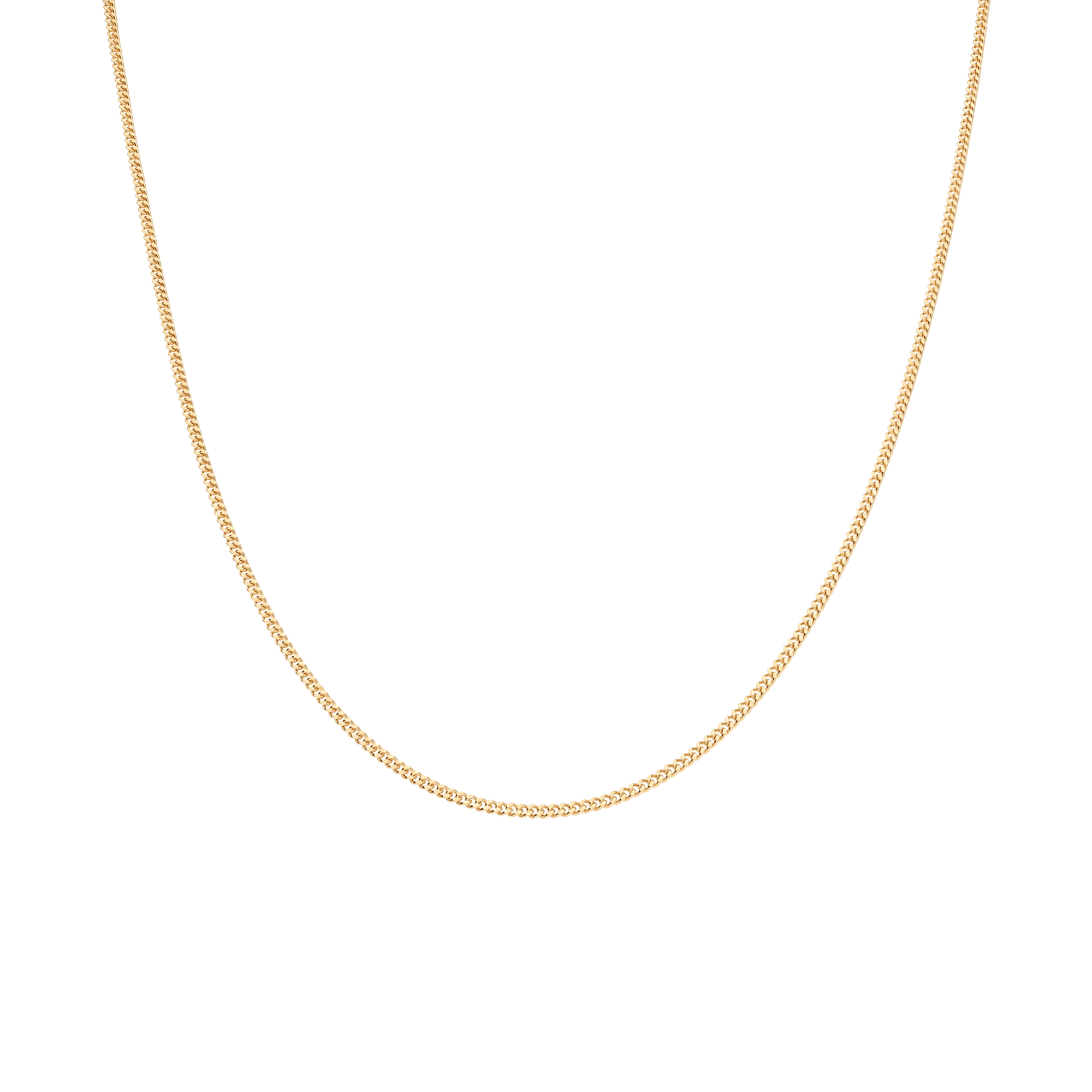 Curb chain 45cm 18K gold