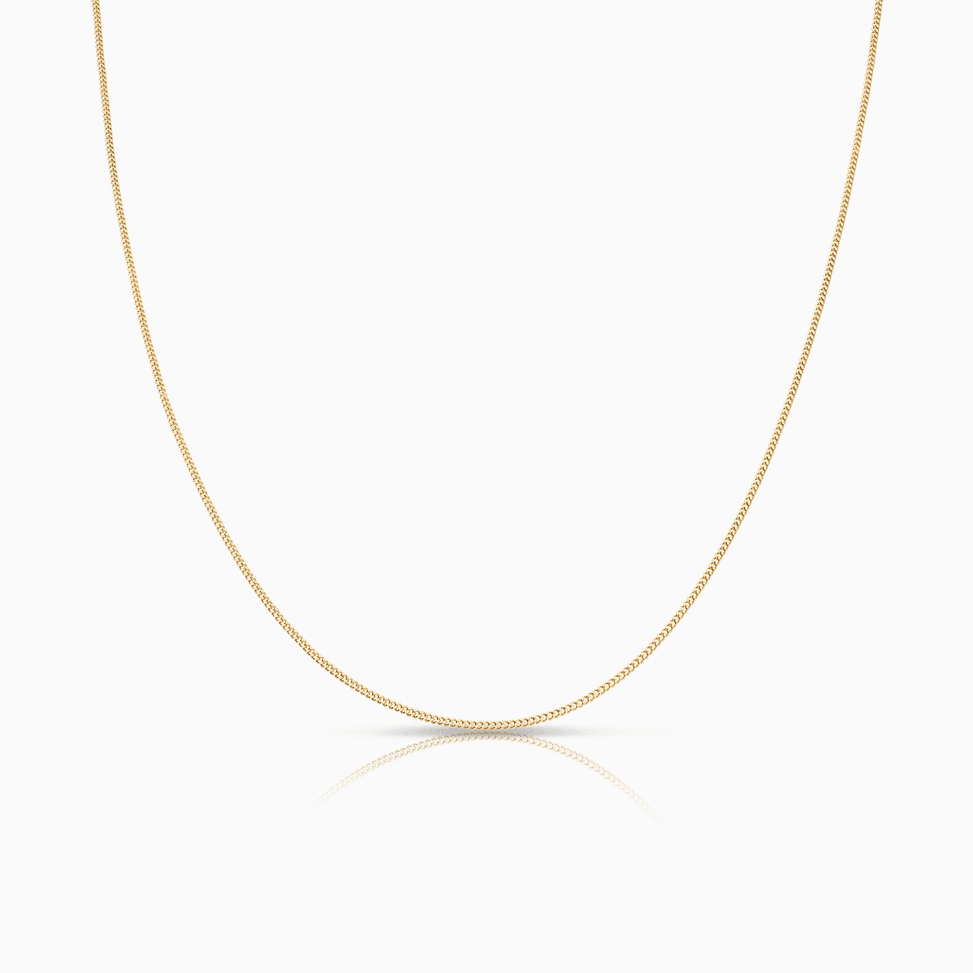 Curb chain 45cm 18K gold