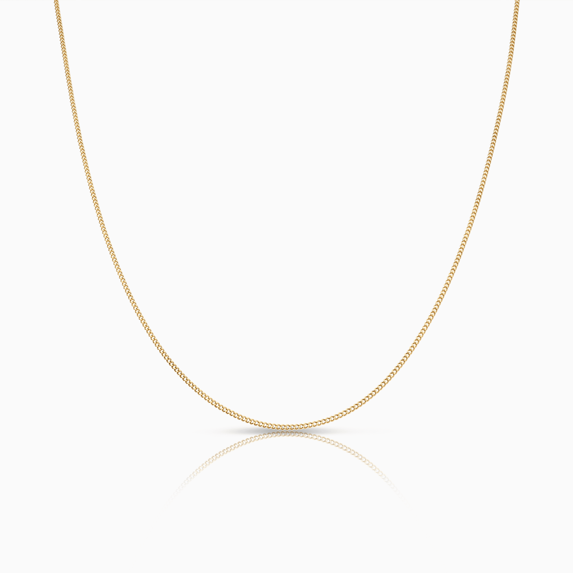 Curb chain 44cm 18K gold