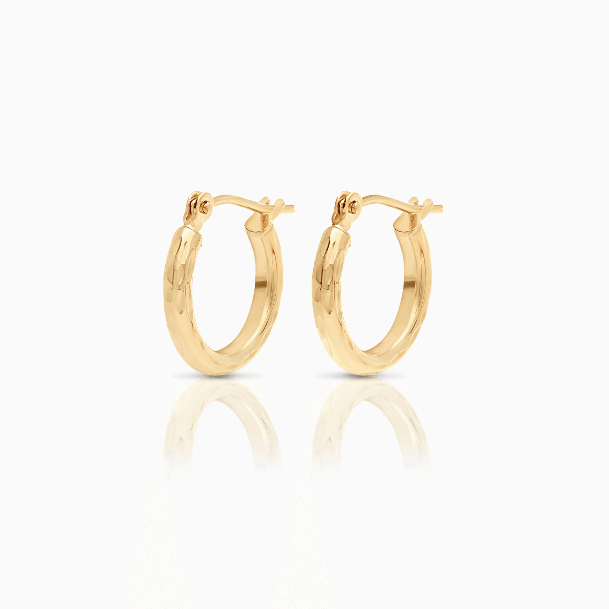 Gold hoop earrings 1.68g 18K gold