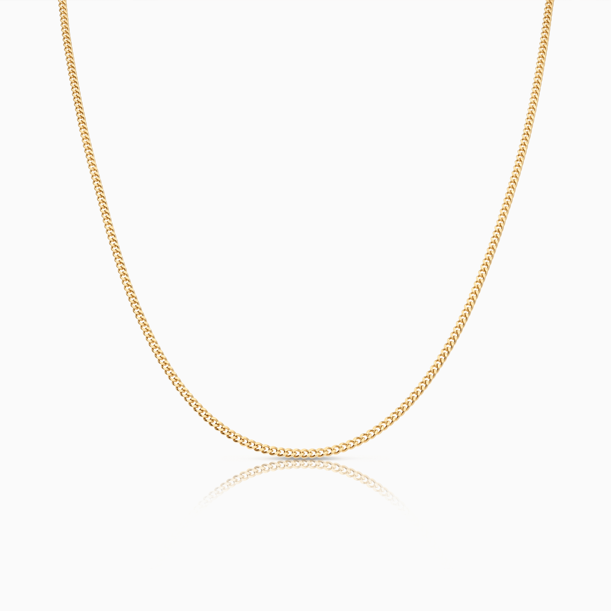 Curb chain 43.5cm 18K gold