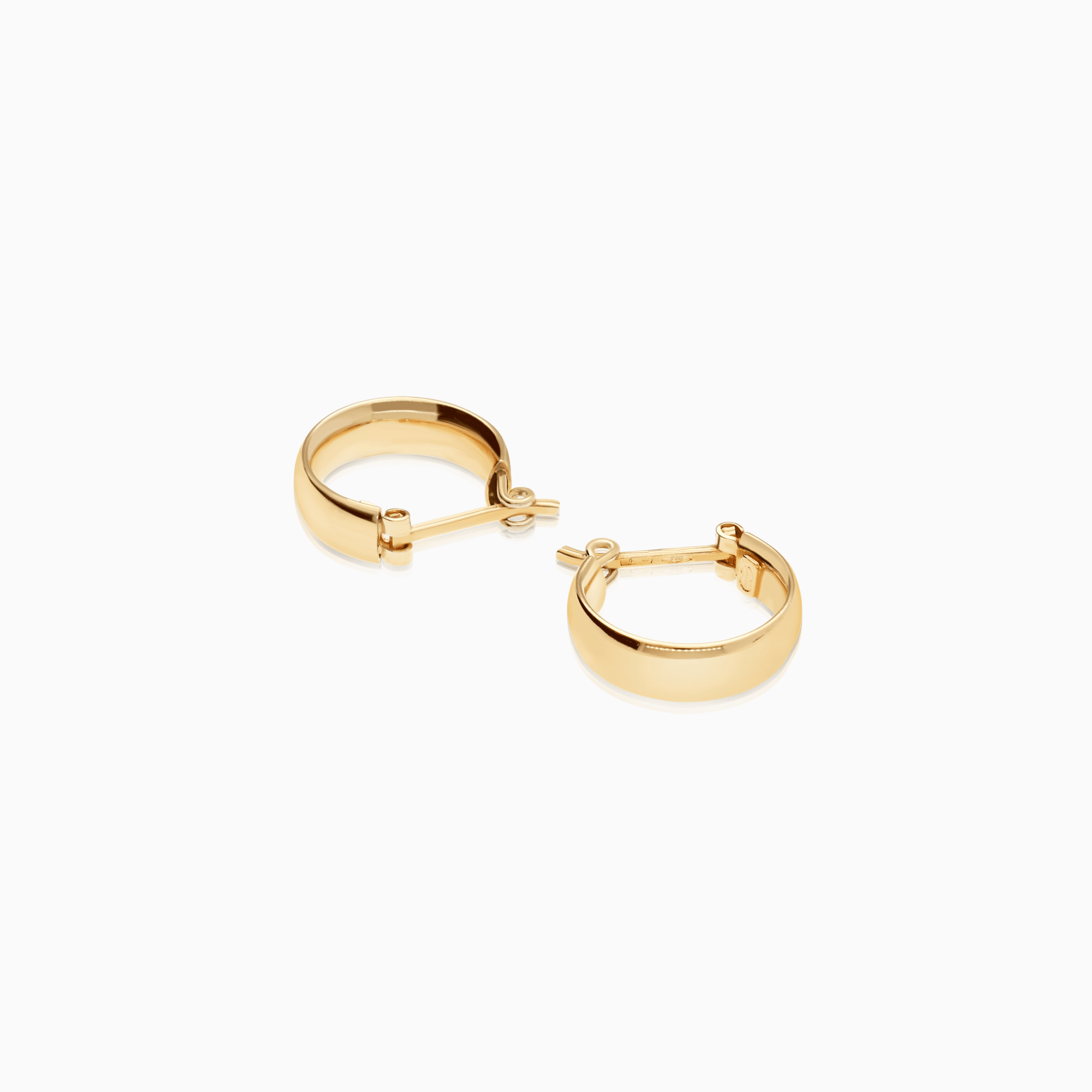 Gold hoop earrings 2.24g 18K gold