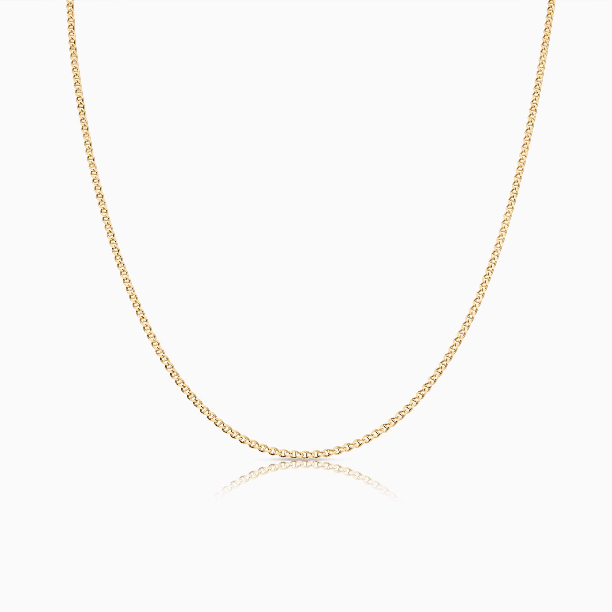 Curb chain 45.5cm 18K gold