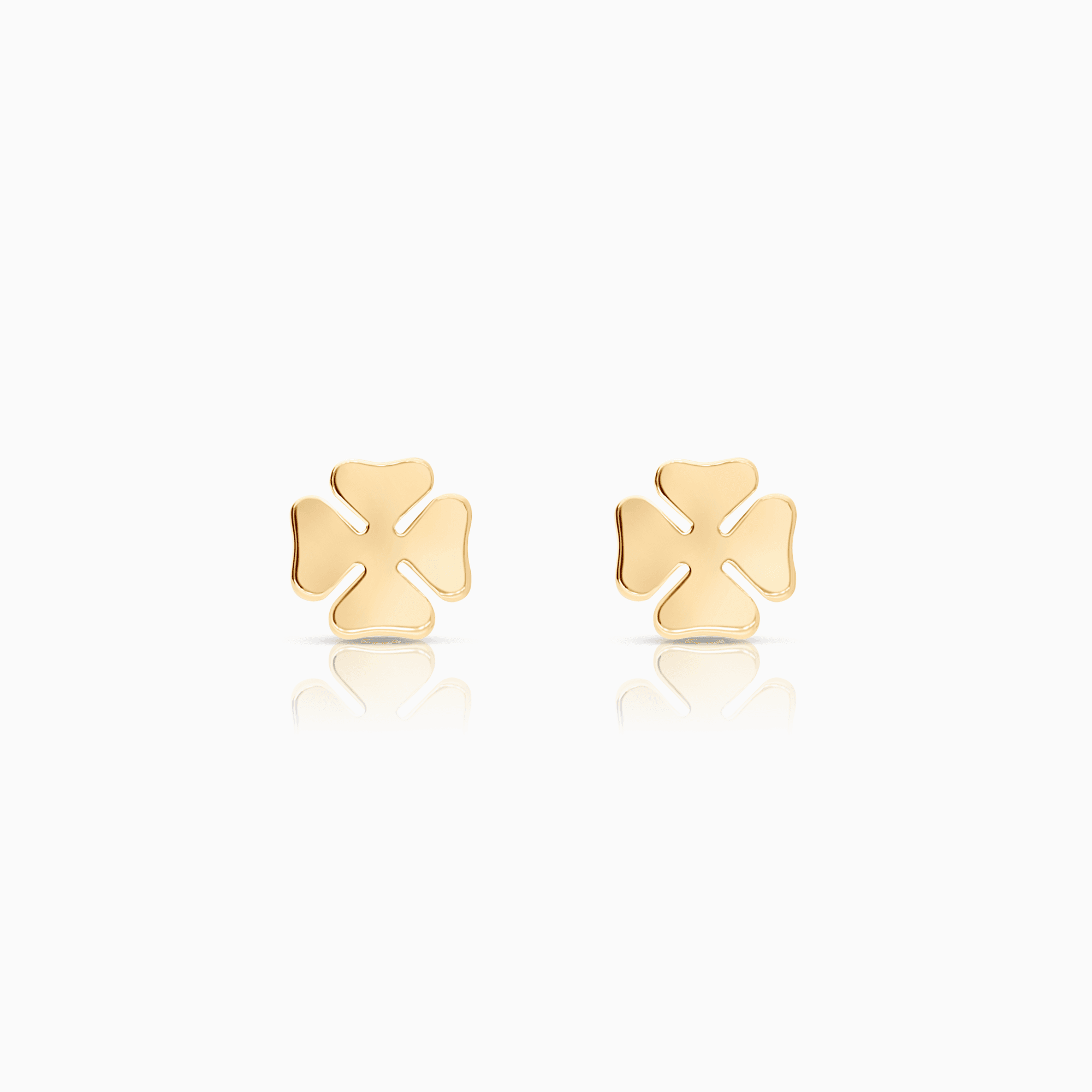 Gold Clover Earrings 1.03g 18K Gold