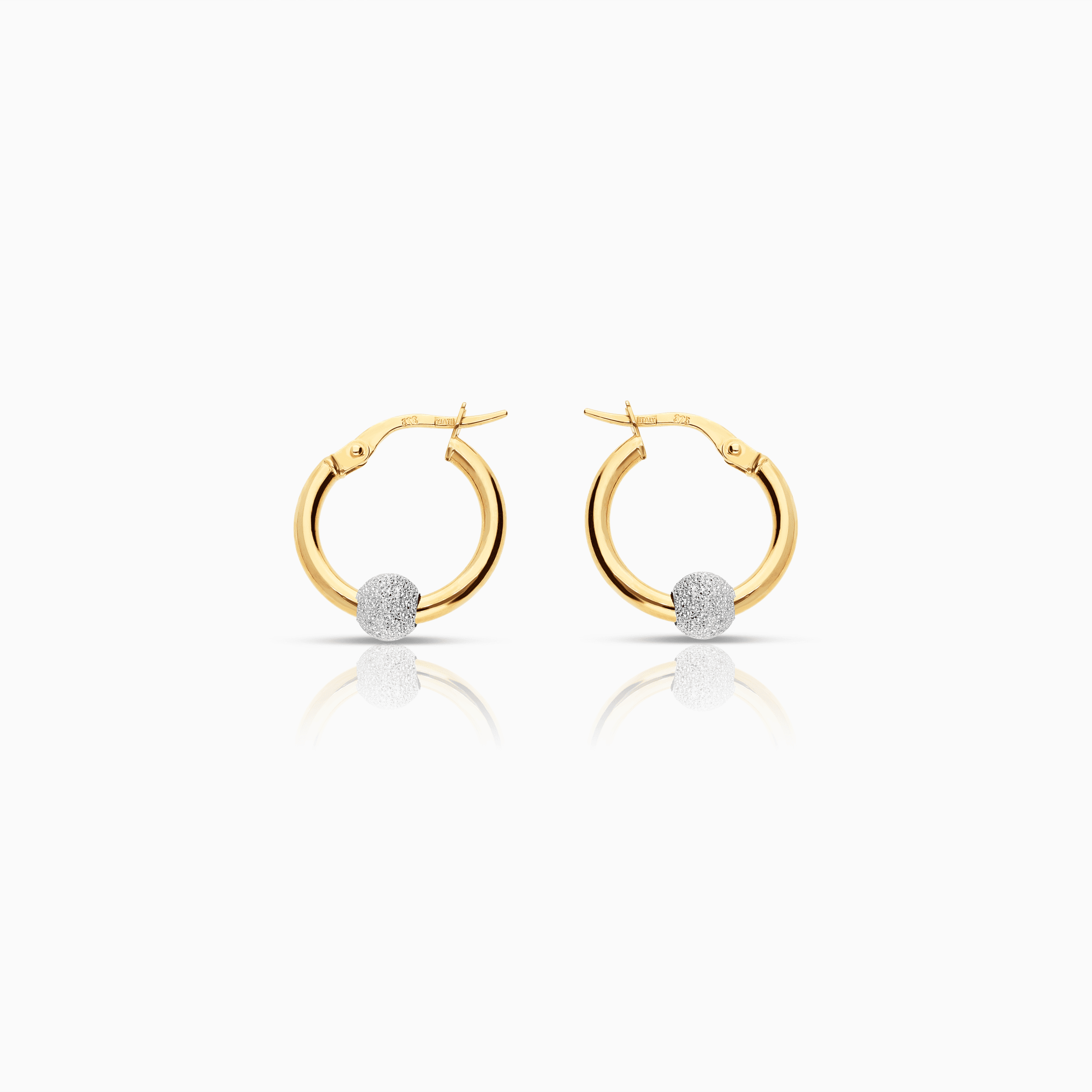 Gold hoop earrings 1.15g 18K gold