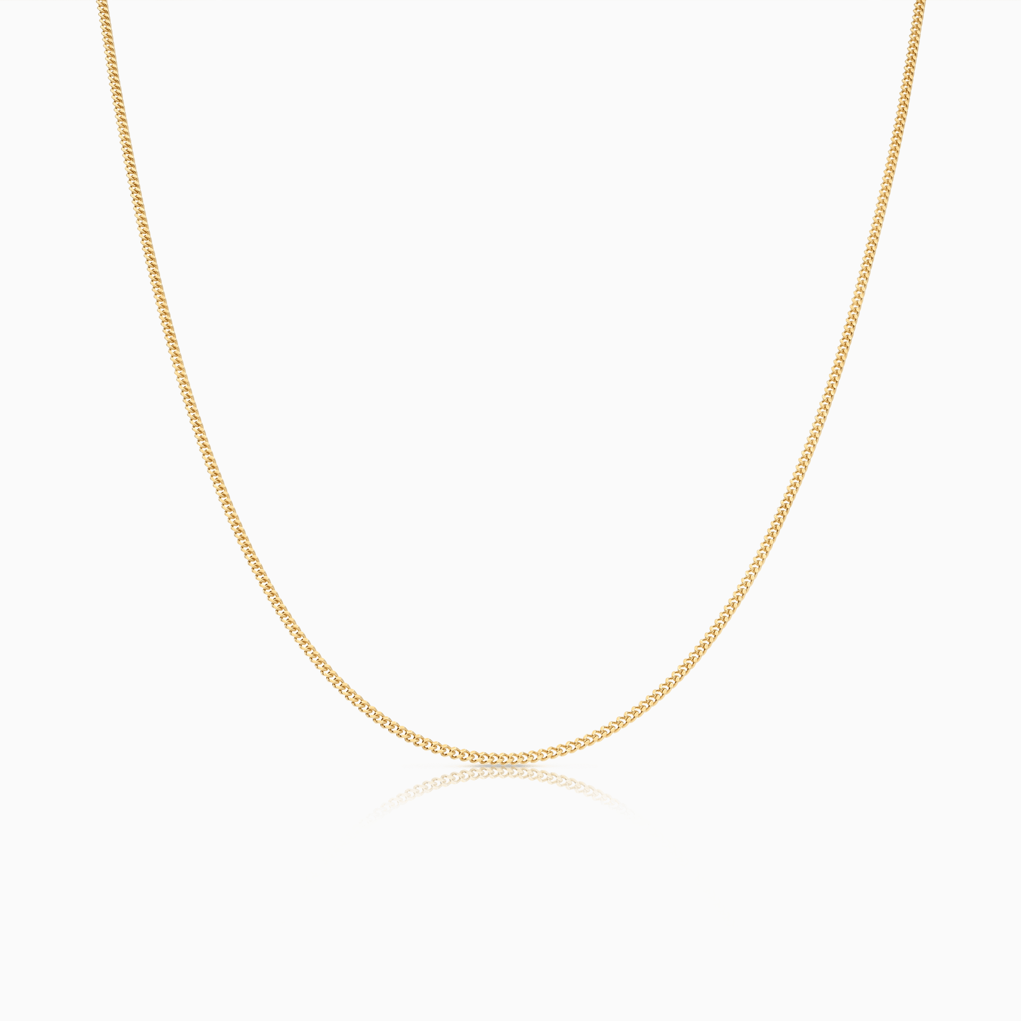 Curb Chain 47cm 18K Gold